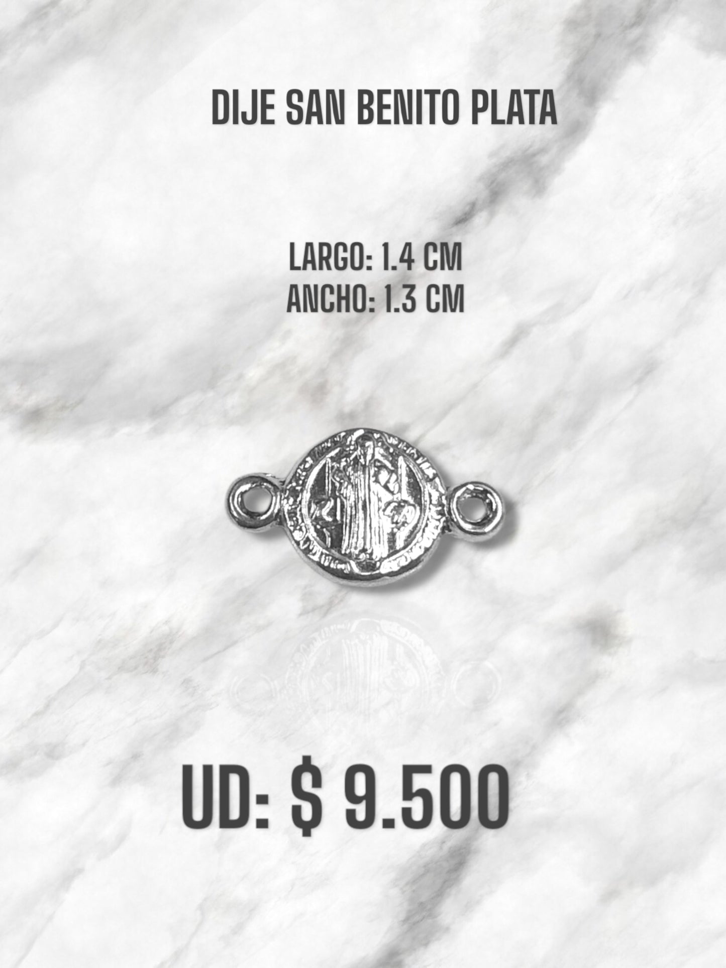 DIJE SAN BENITO PLATA
