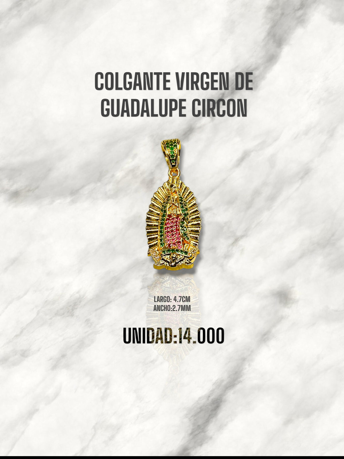 COLGANTE VIRGEN DE GUADALUPE CIRCON