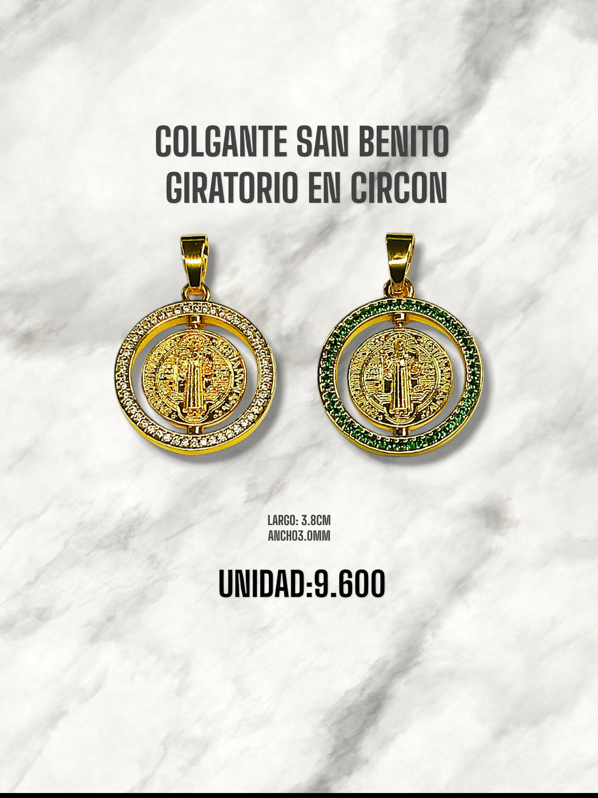 COLGANTE SAN BENITO GIRATORIO EN CIRCON