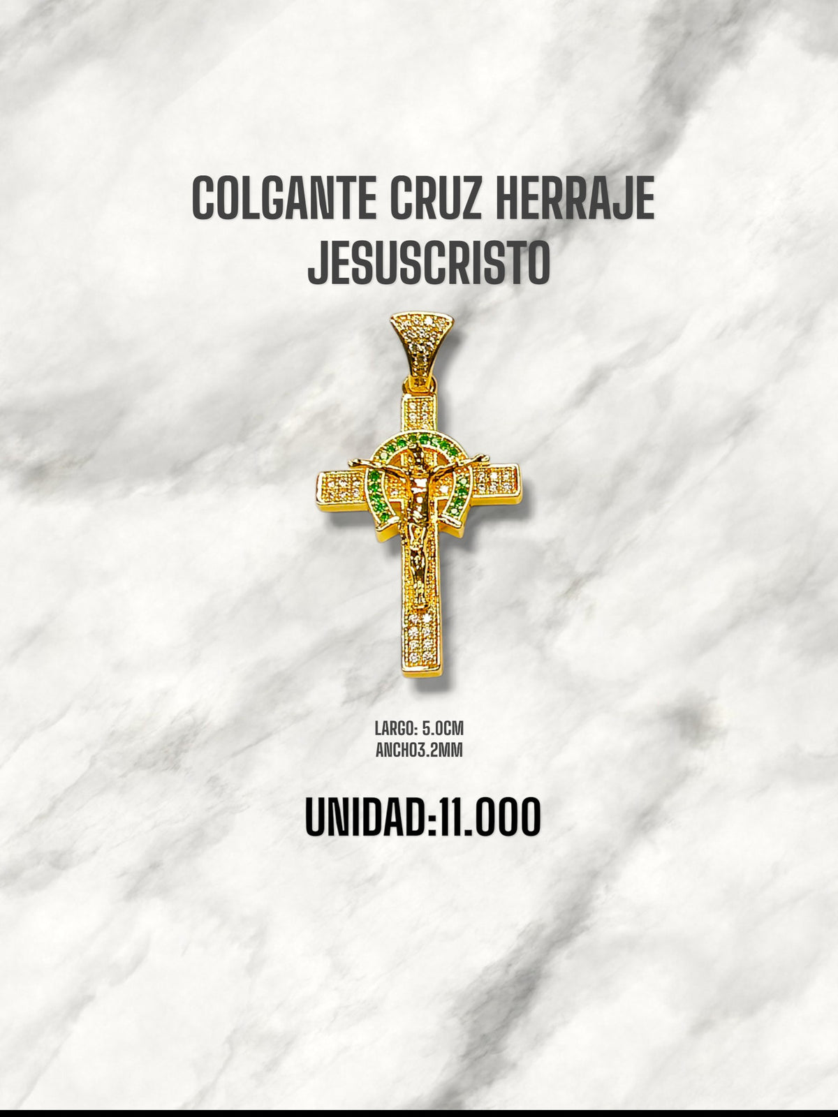 COLGANTE CRUZ HERREJE JESÚCRISTO