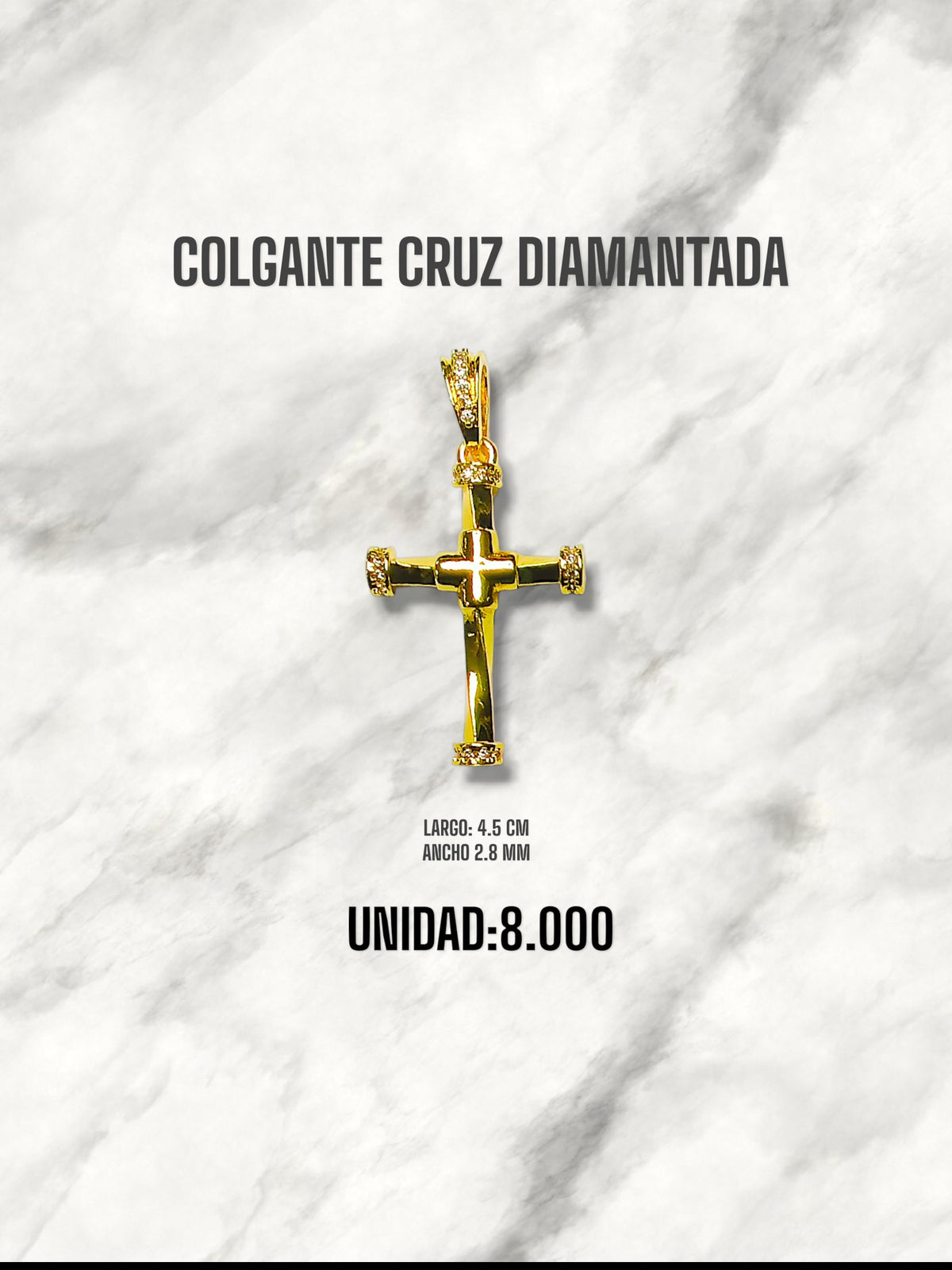 COLGANTE CRUZ DIAMANTADA