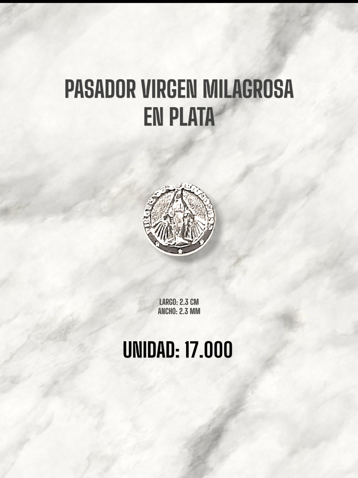 PASADOR VIRGEN MILAGROSA