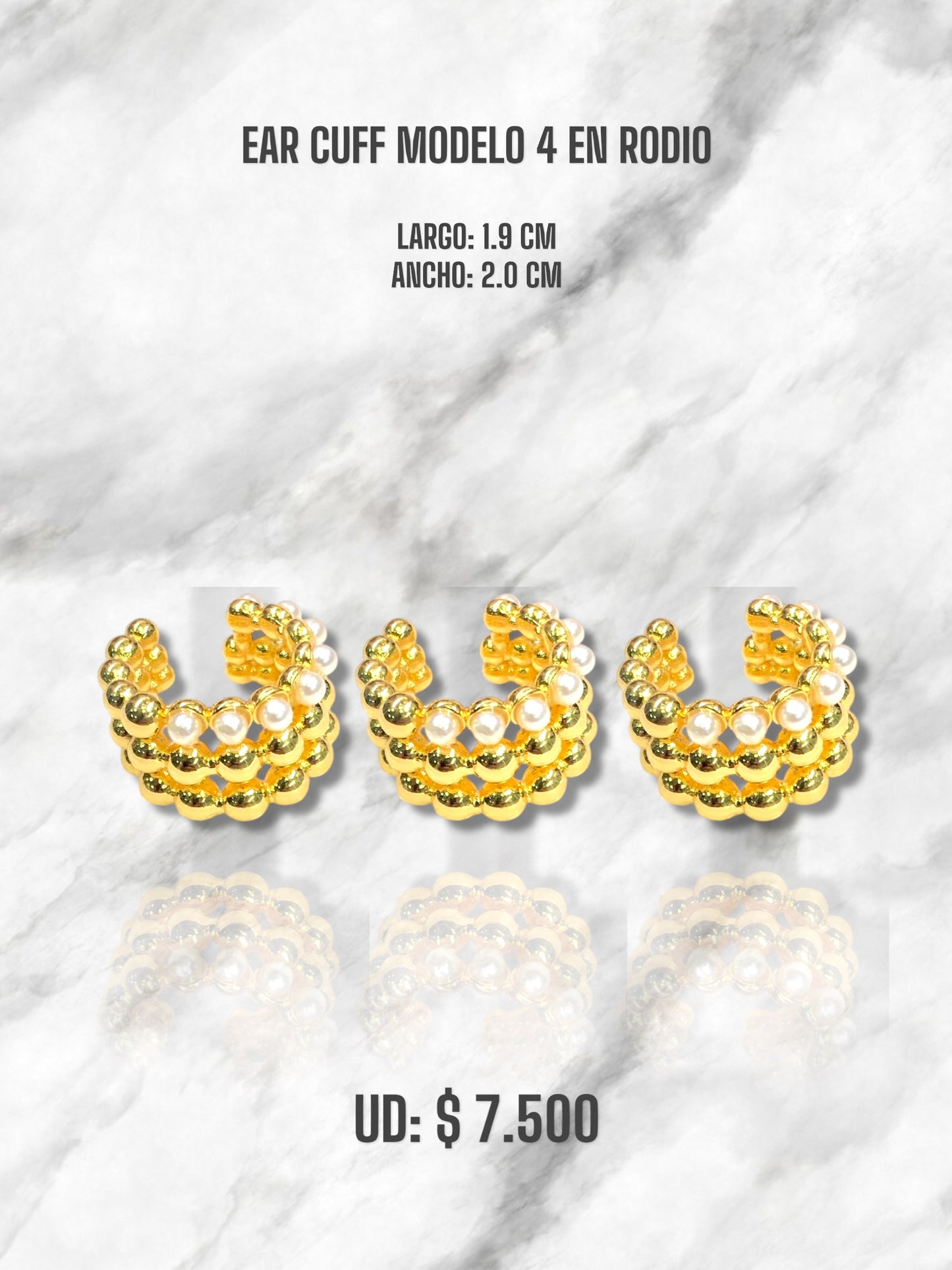 EAR CUFF MODELO 4 EN RODIO