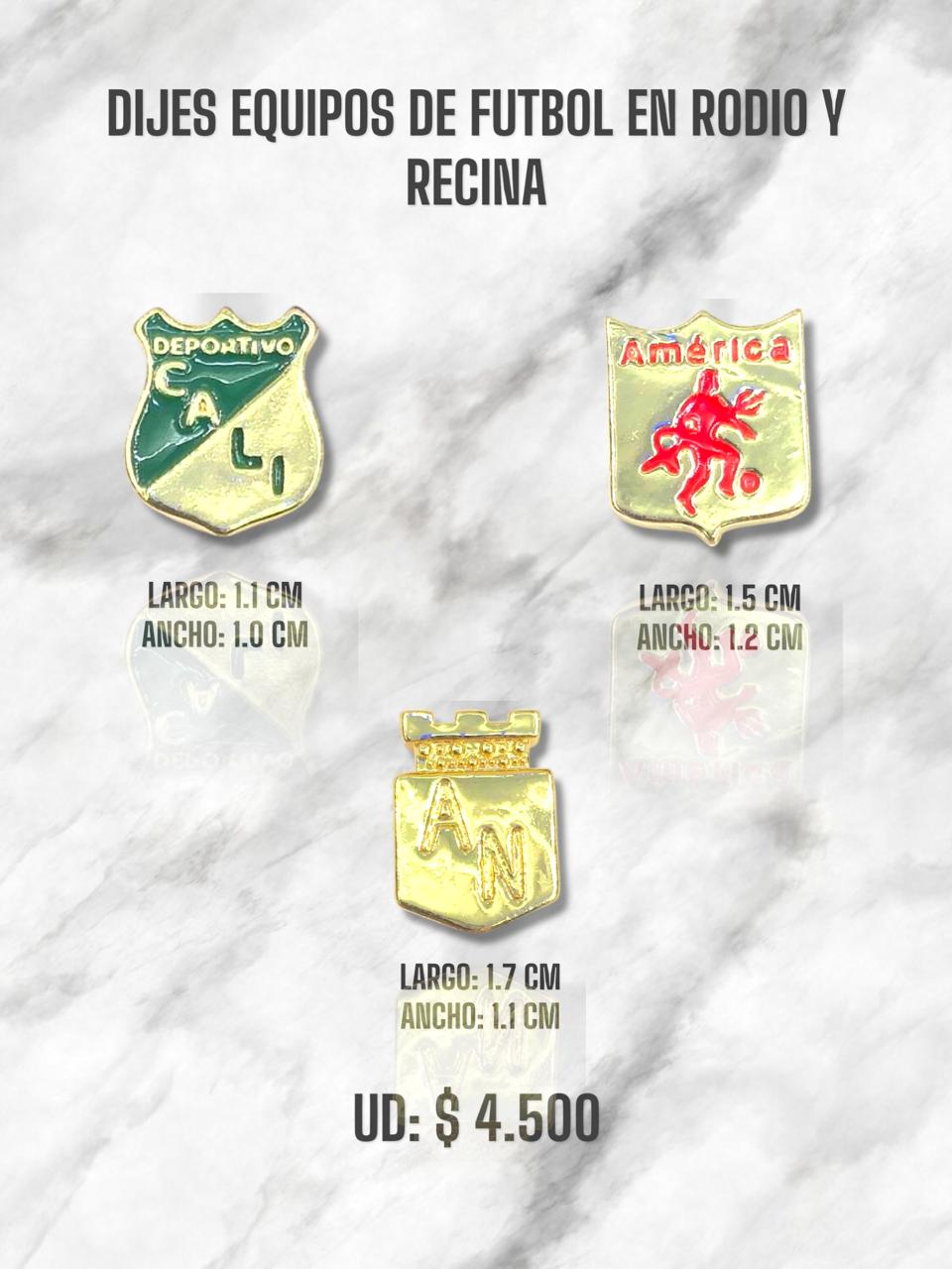 DIJE EQUIPOS DE FUTBOL EN RODIO Y RECINA