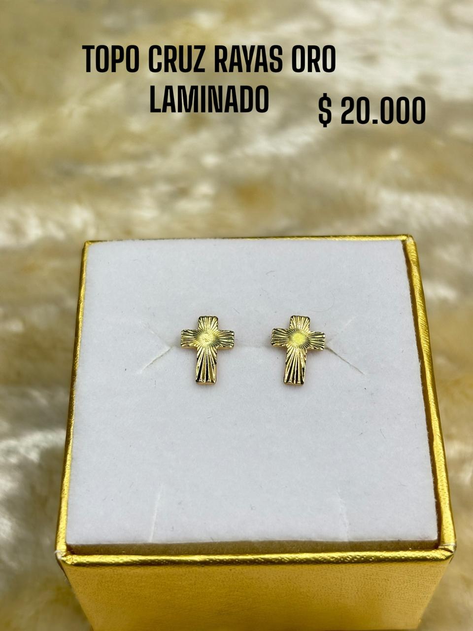 TOPO CRUZ RAYAS ORO L