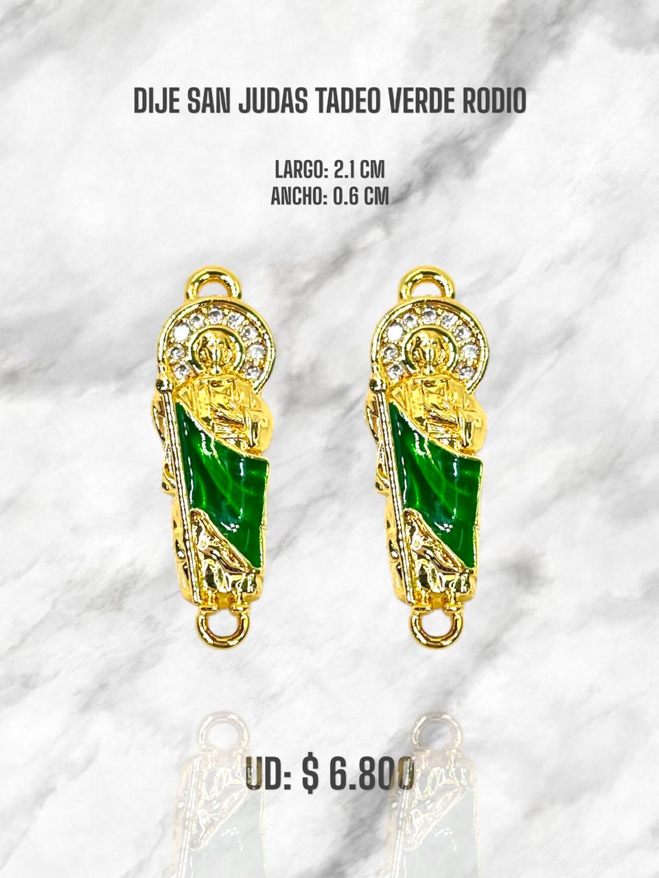 DIJE SAN JUDAS TADEO VERDE RODIO