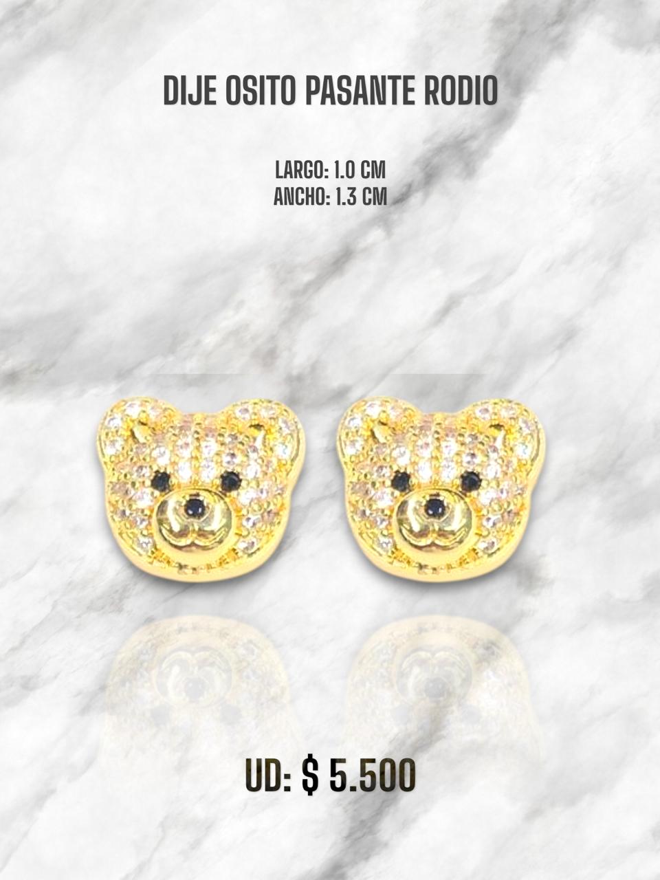 DIJE OSITO PASANTE RODIO