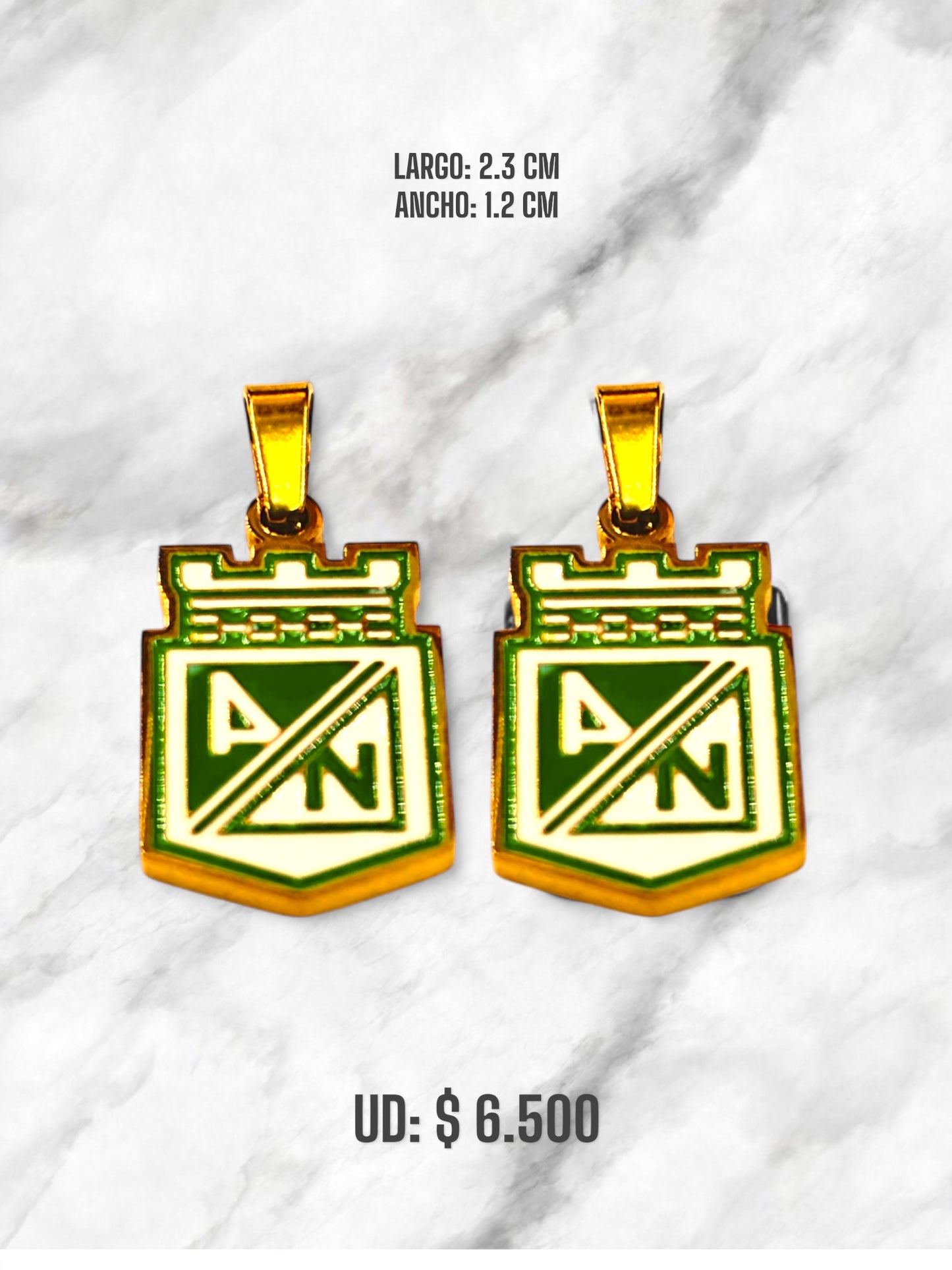 DIJE DEPORTIVO ATLÉTICO NACIONAL ACERO DORADO