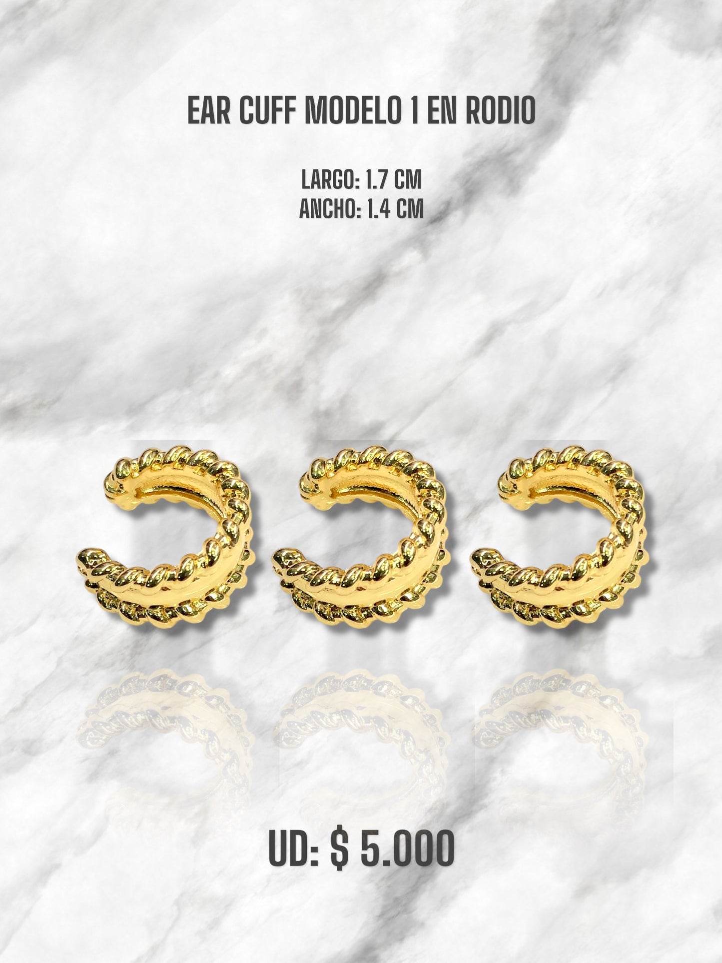 EAR CUFF MODELO 1 EN RODIO