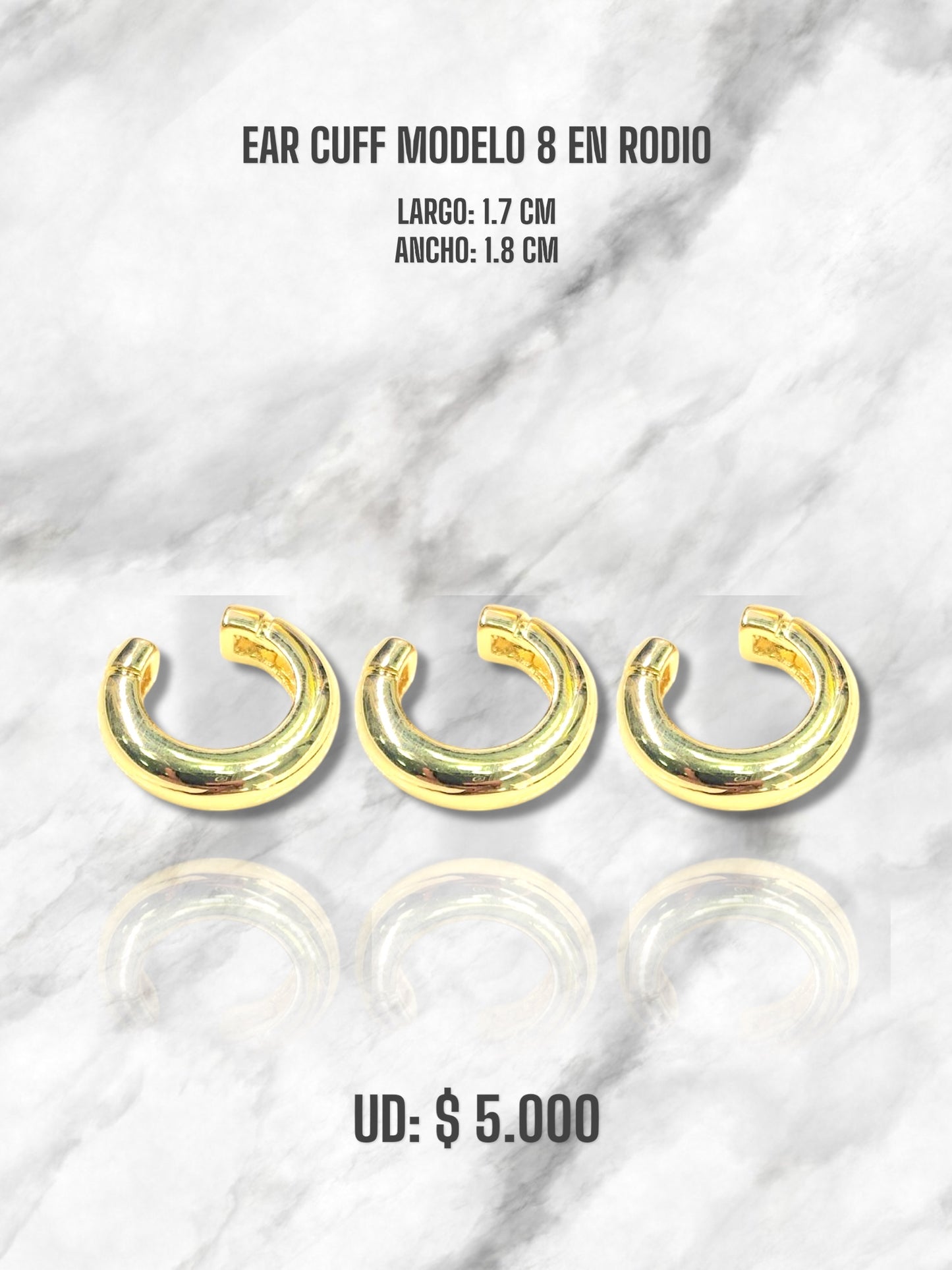 EAR CUFF MODELO 8 EN RODIO