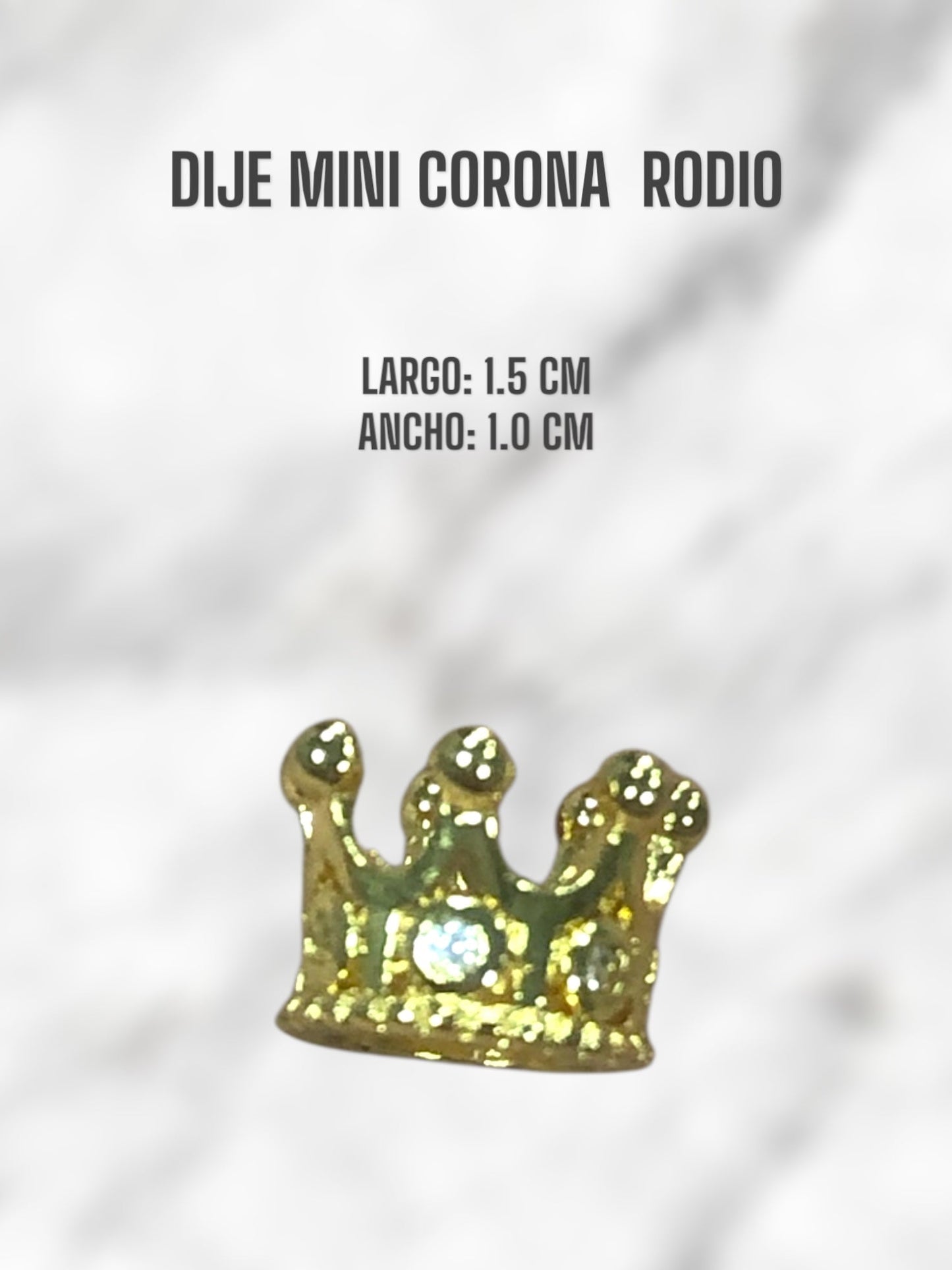 DIJE MINI CORONA RODIO