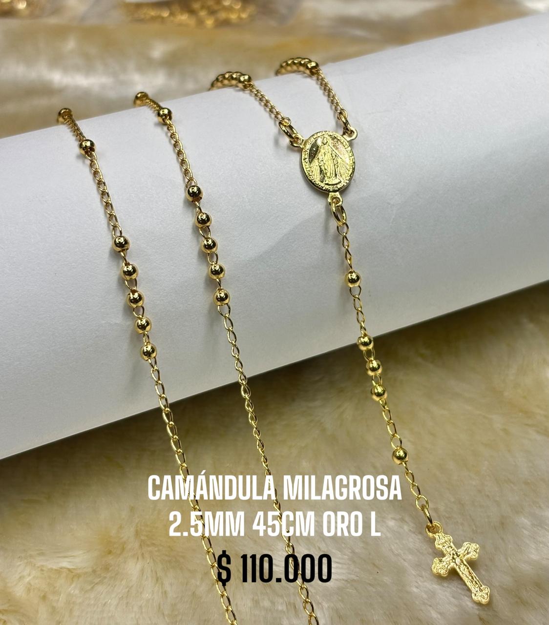 CAMÁNDULA MILAGROSA 2.5MM 45CM ORO L