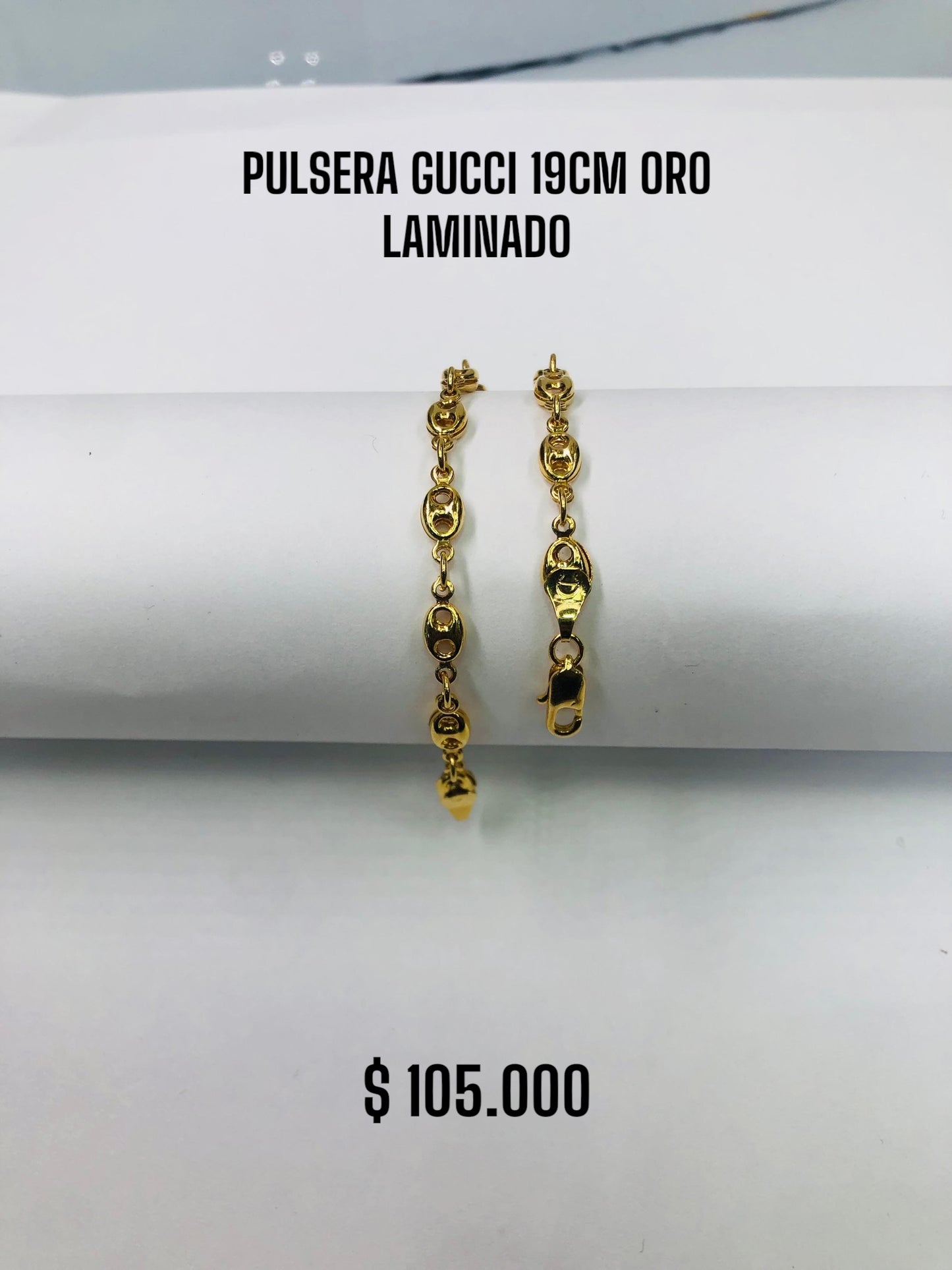 PULSERA GUCCI 19CM ORO LAMINADO