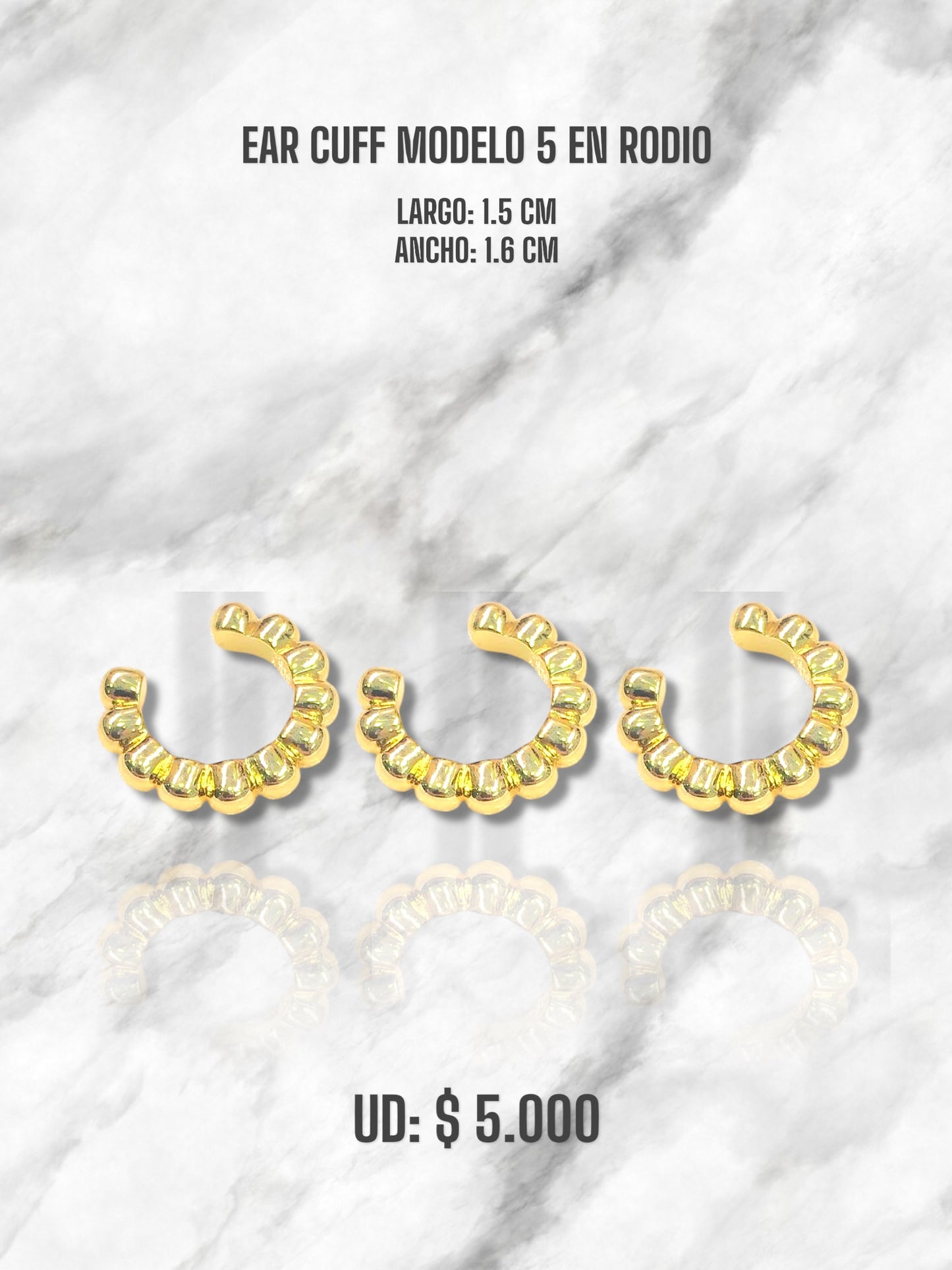 EAR CUFF MODELO 5 EN RODIO