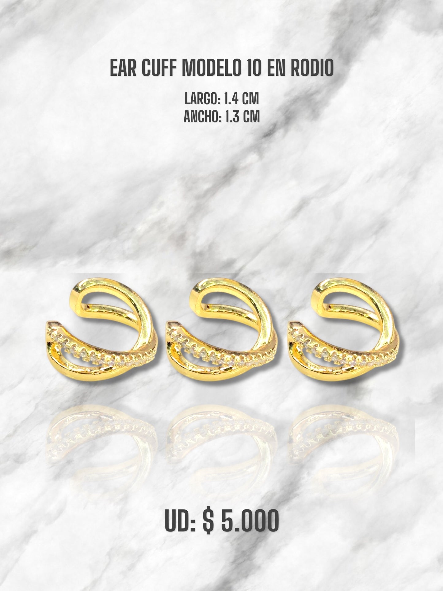 EAR CUFF MODELO 10 EN RODIO