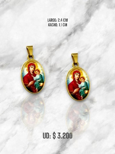 DIJE VIRGEN DEL PERPETUO SOCORRO COLGANTE