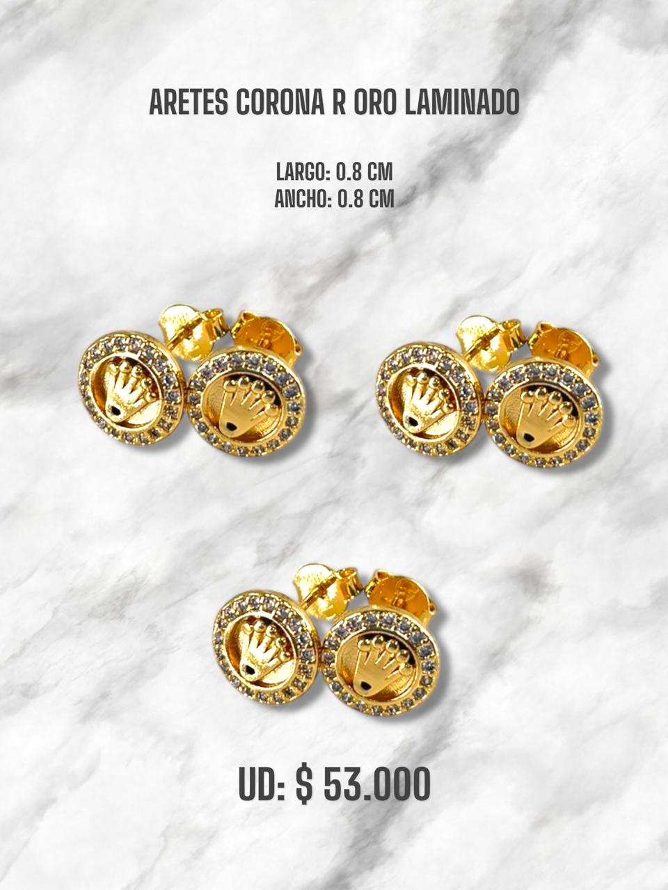 ARETE CORONA CENTRO ORO LAMINADO