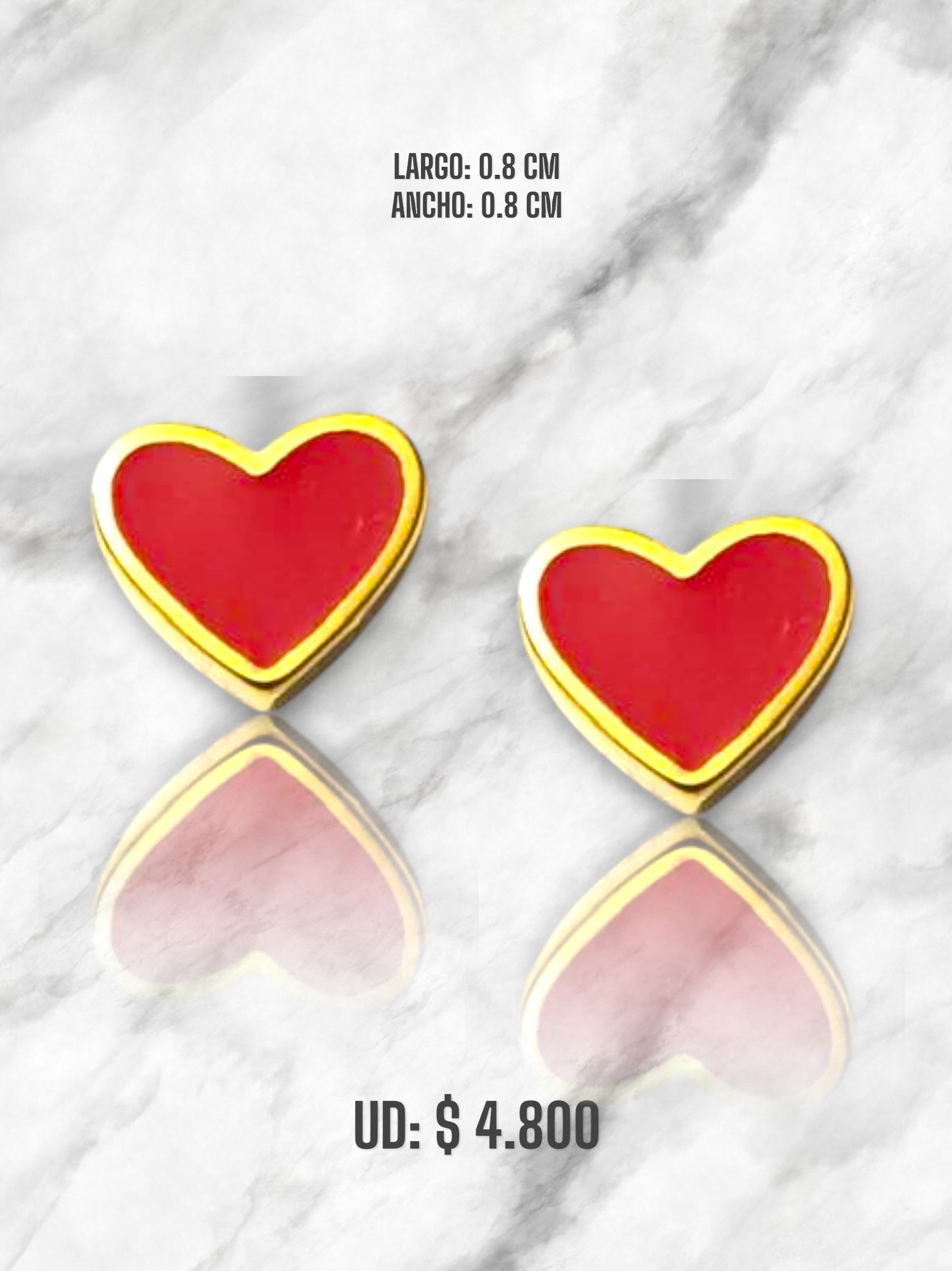 DIJE CORAZON ACERO DORADO