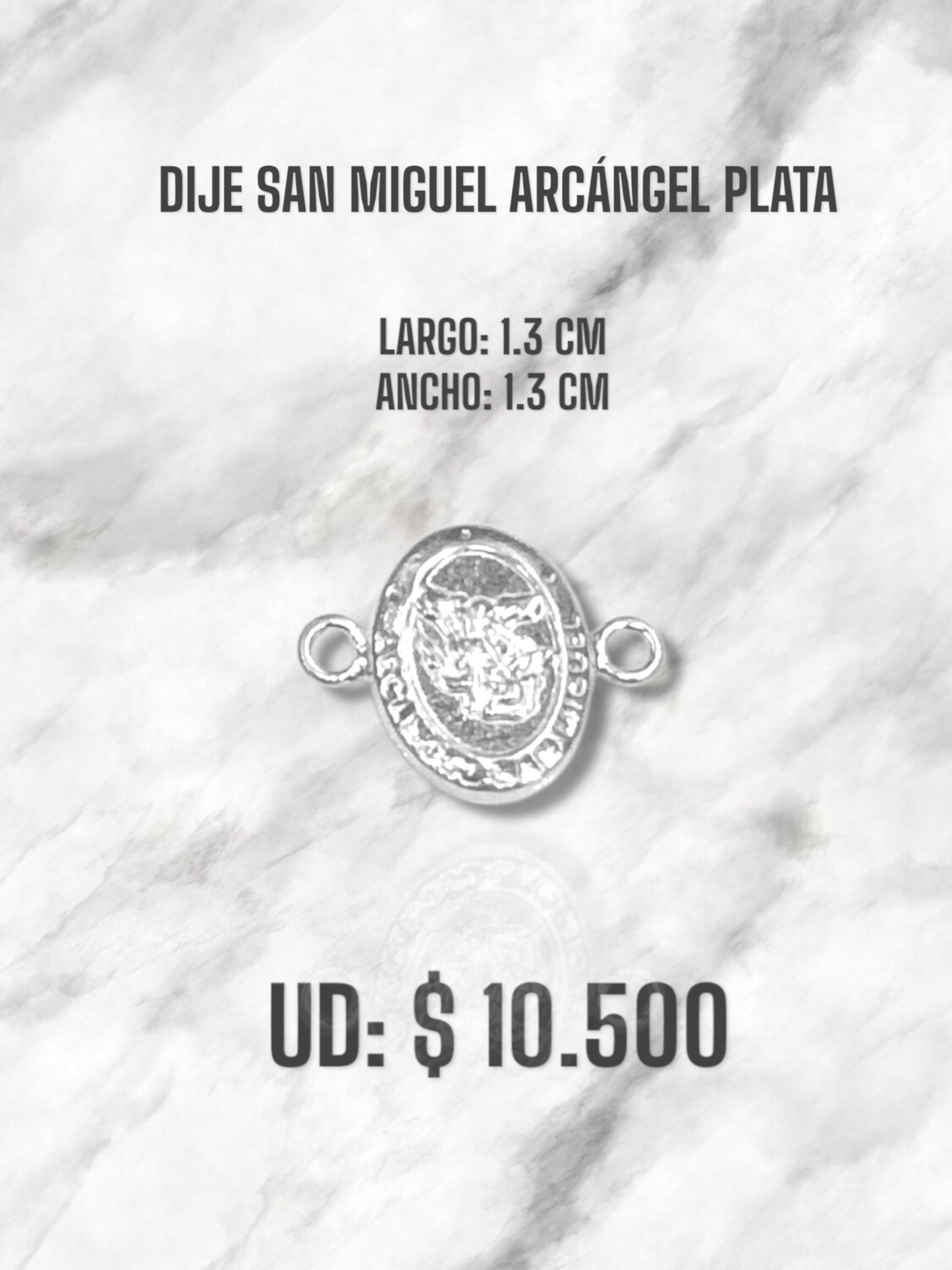 DIJE SAN MIGUEL ARCÁNGEL PLATA