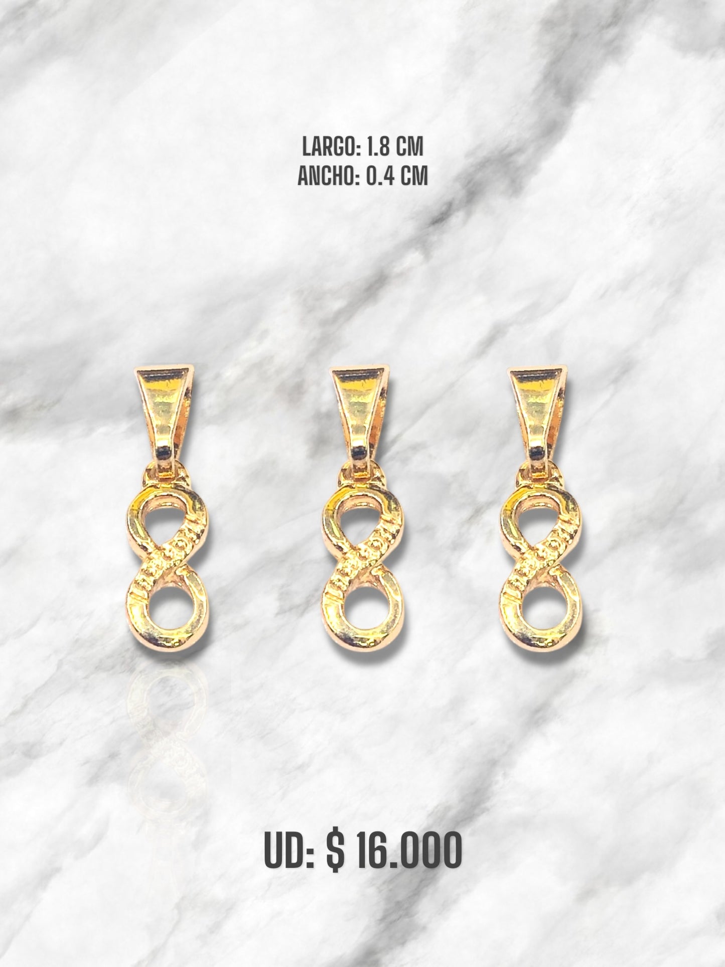 DIJE INFINITO ORO LAMINADO