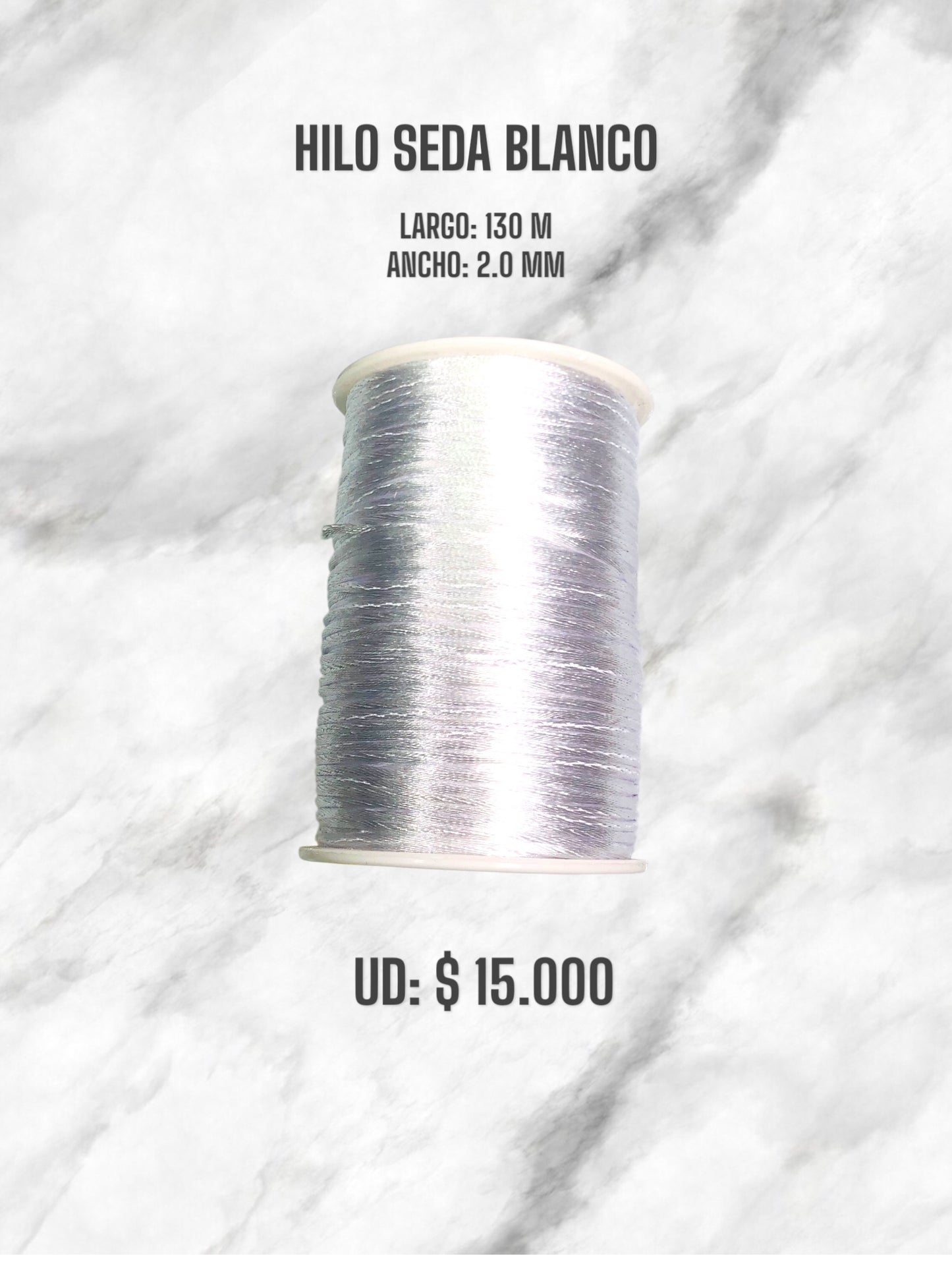 HILO SEDA BLANCO