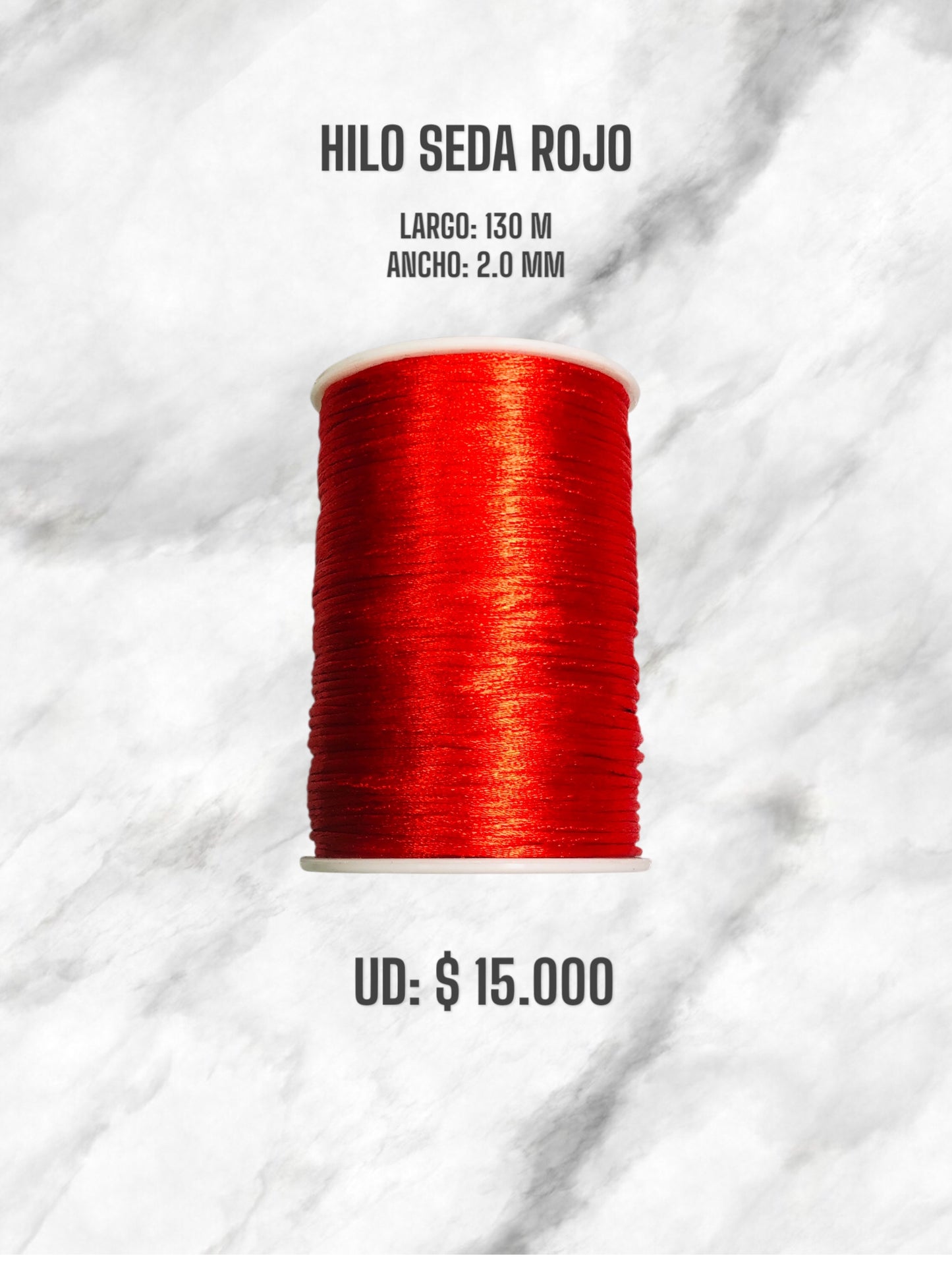 HILO SEDA ROJO