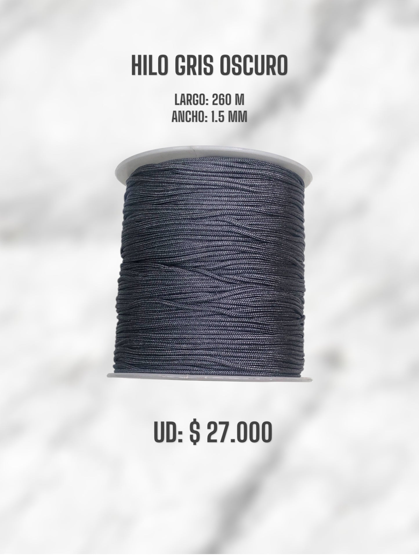 HILO GRIS OSCURO