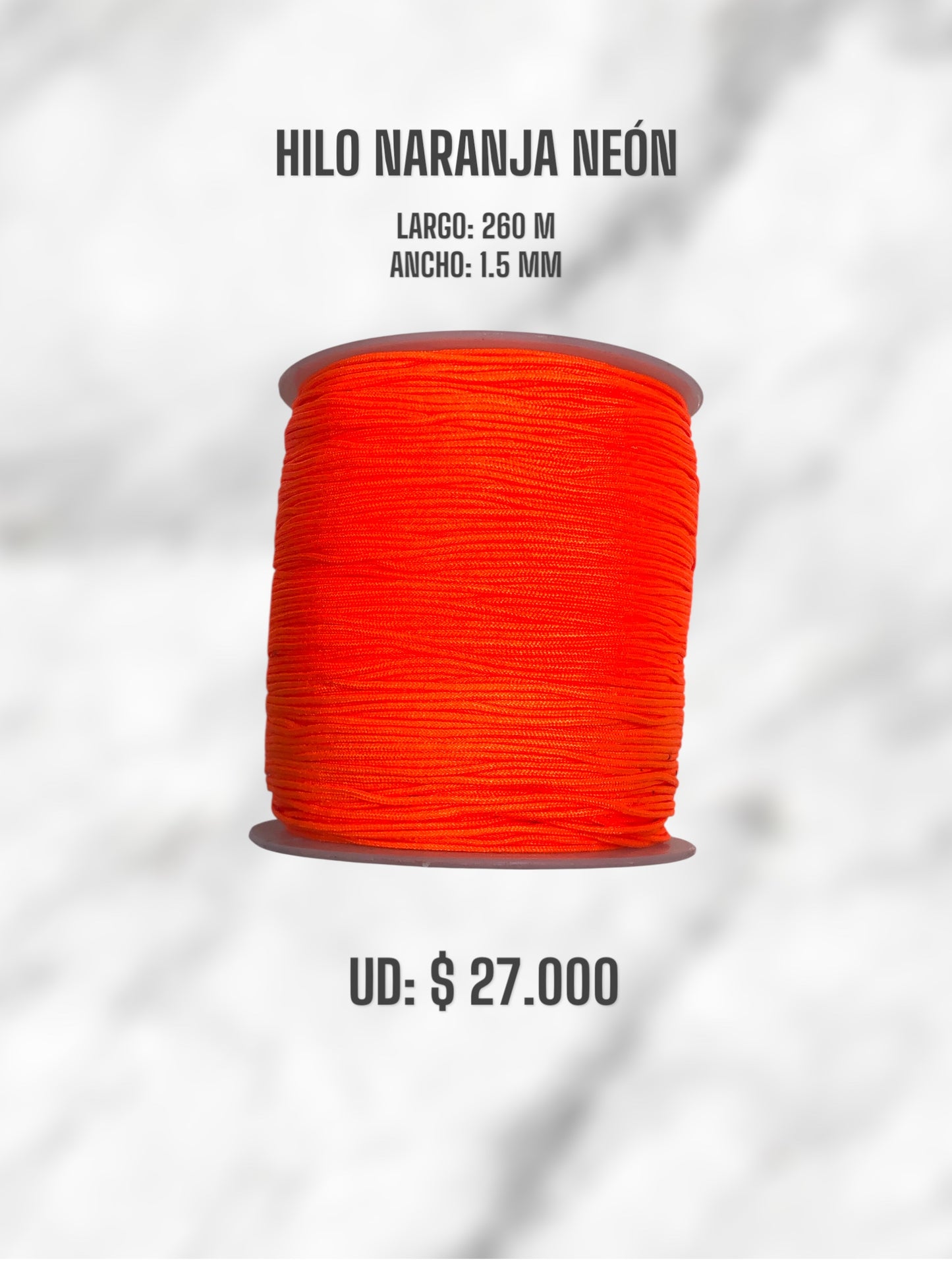 HILO NARANJA NEÓN