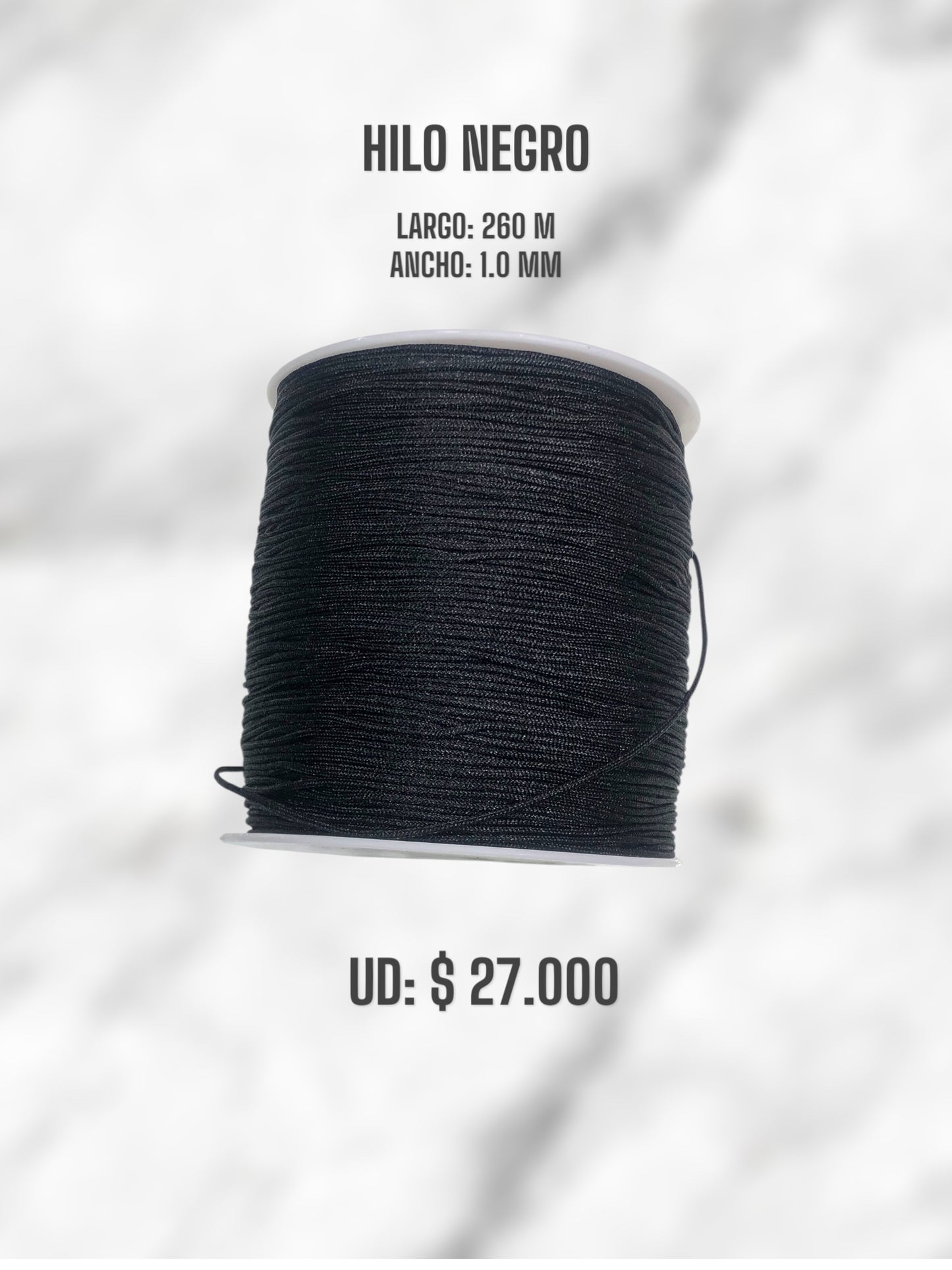 HILO NEGRO 1.0 MM 260M