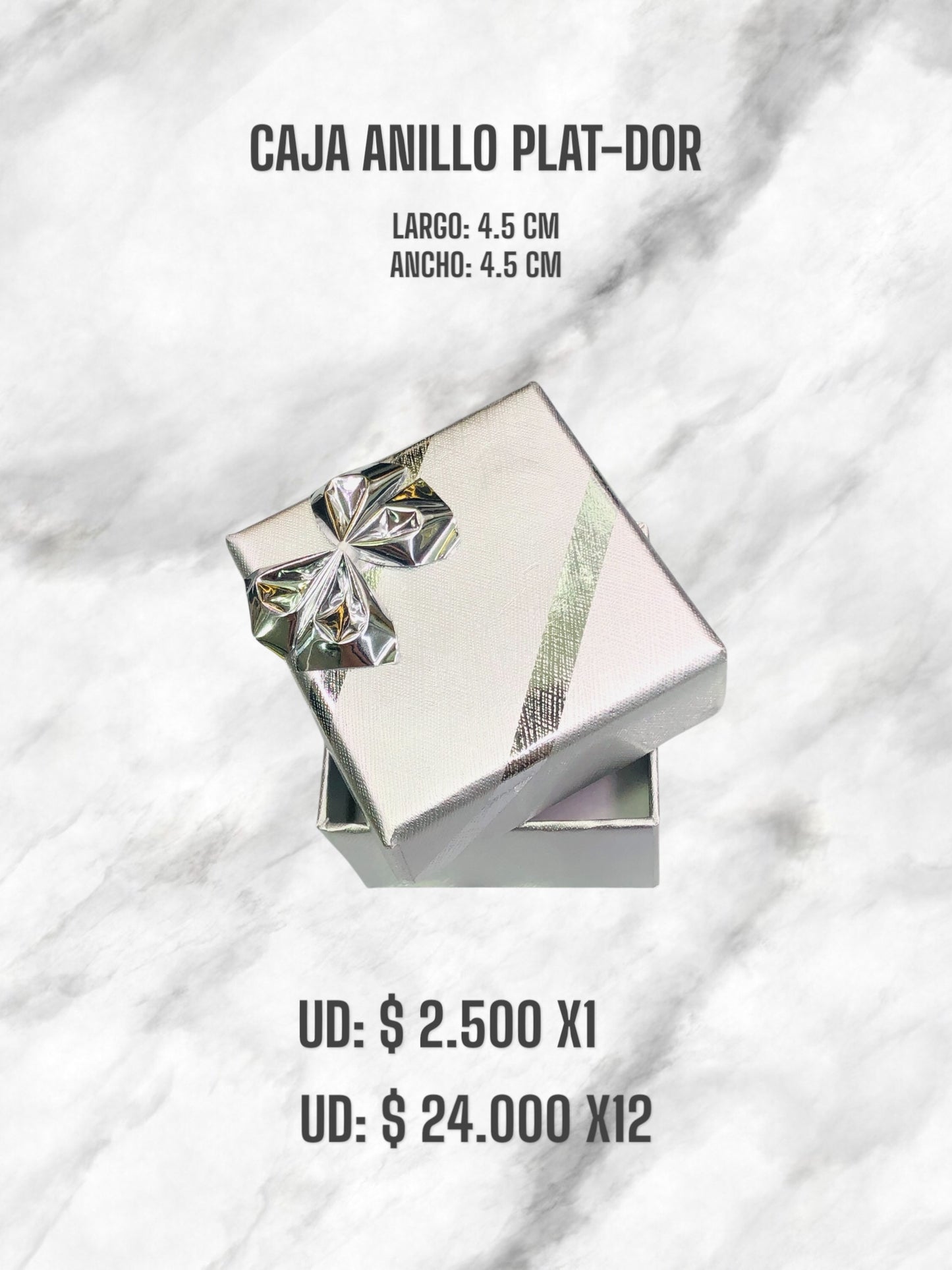 CAJA ANILLO DORADO