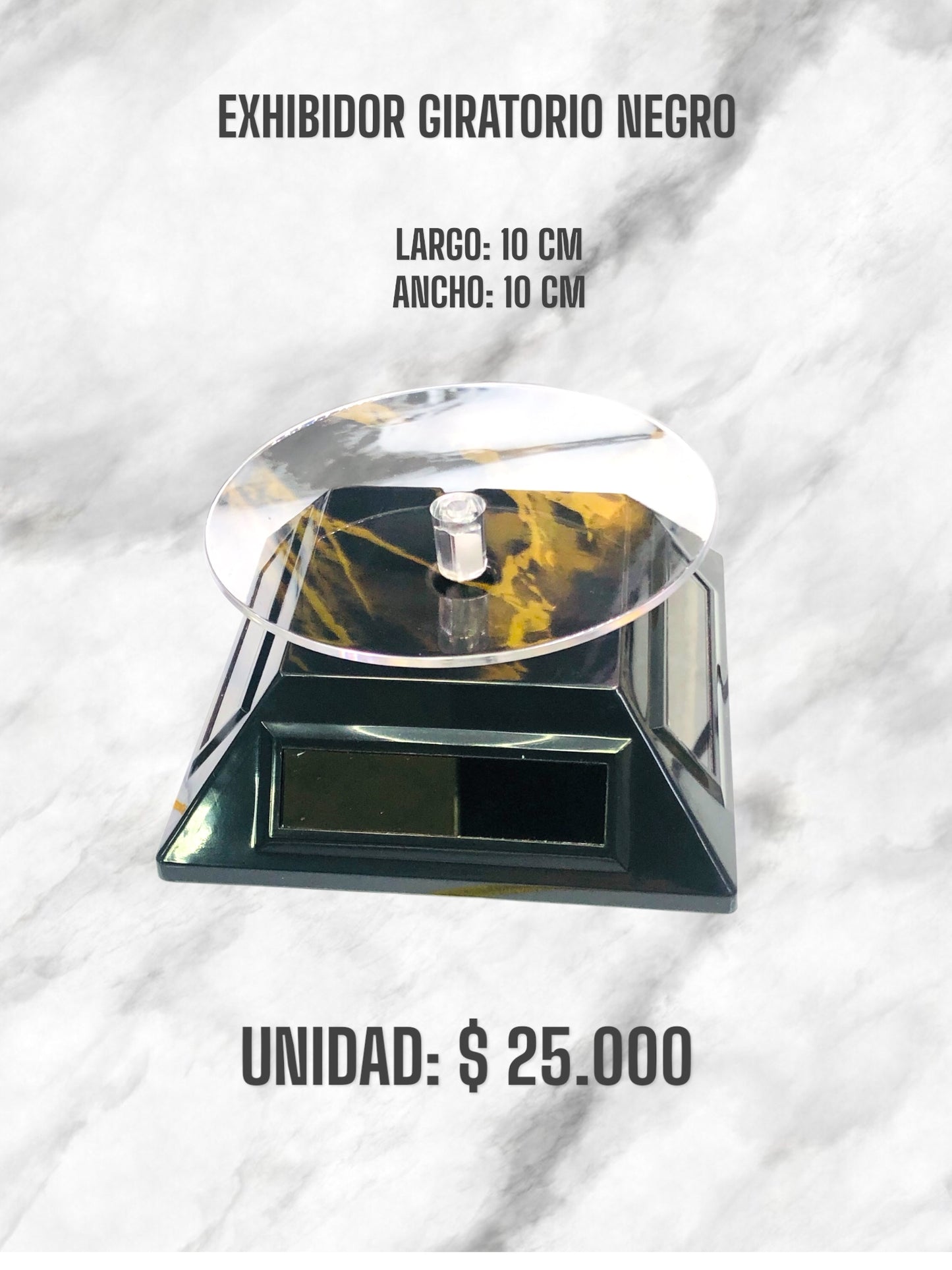 EXHIBIDOR GIRATORIO NEGRO