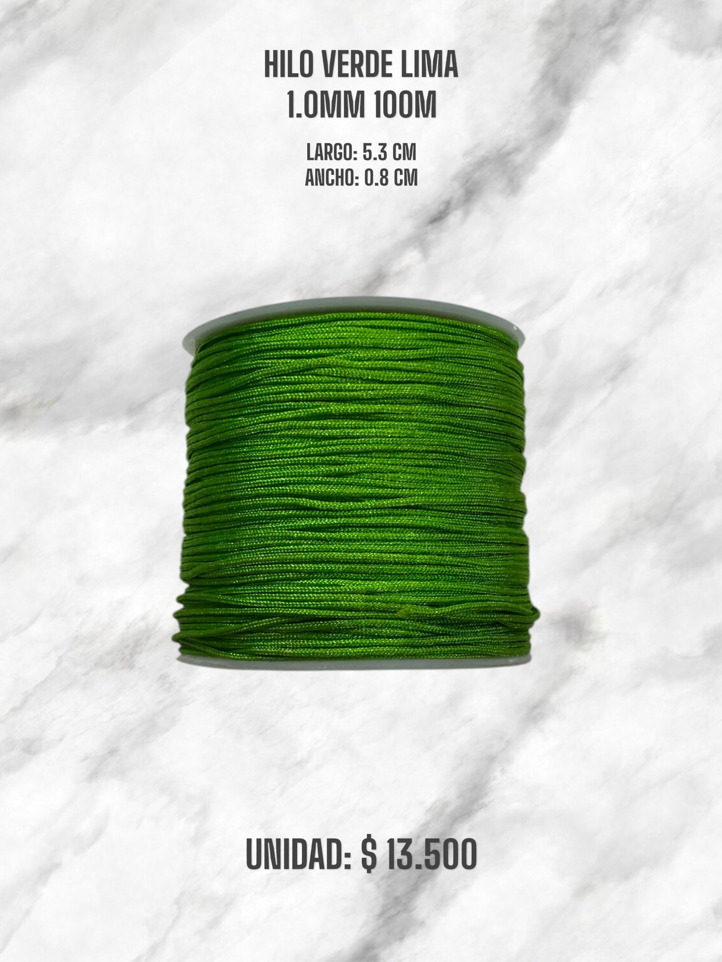 HILO VERDE LIMA 1.0MM 100M