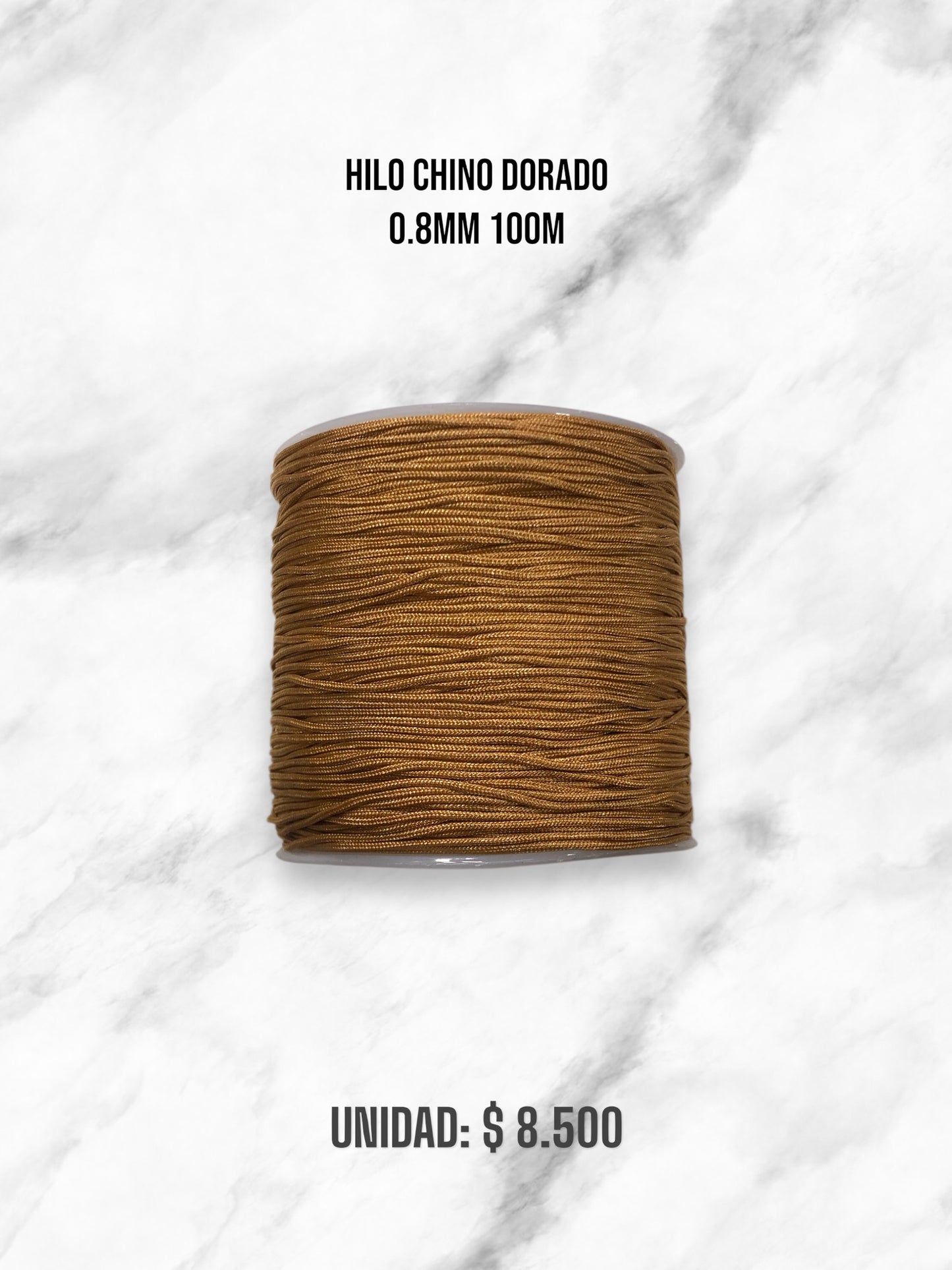 HILO CHINO DORADO 0.8MM 100M