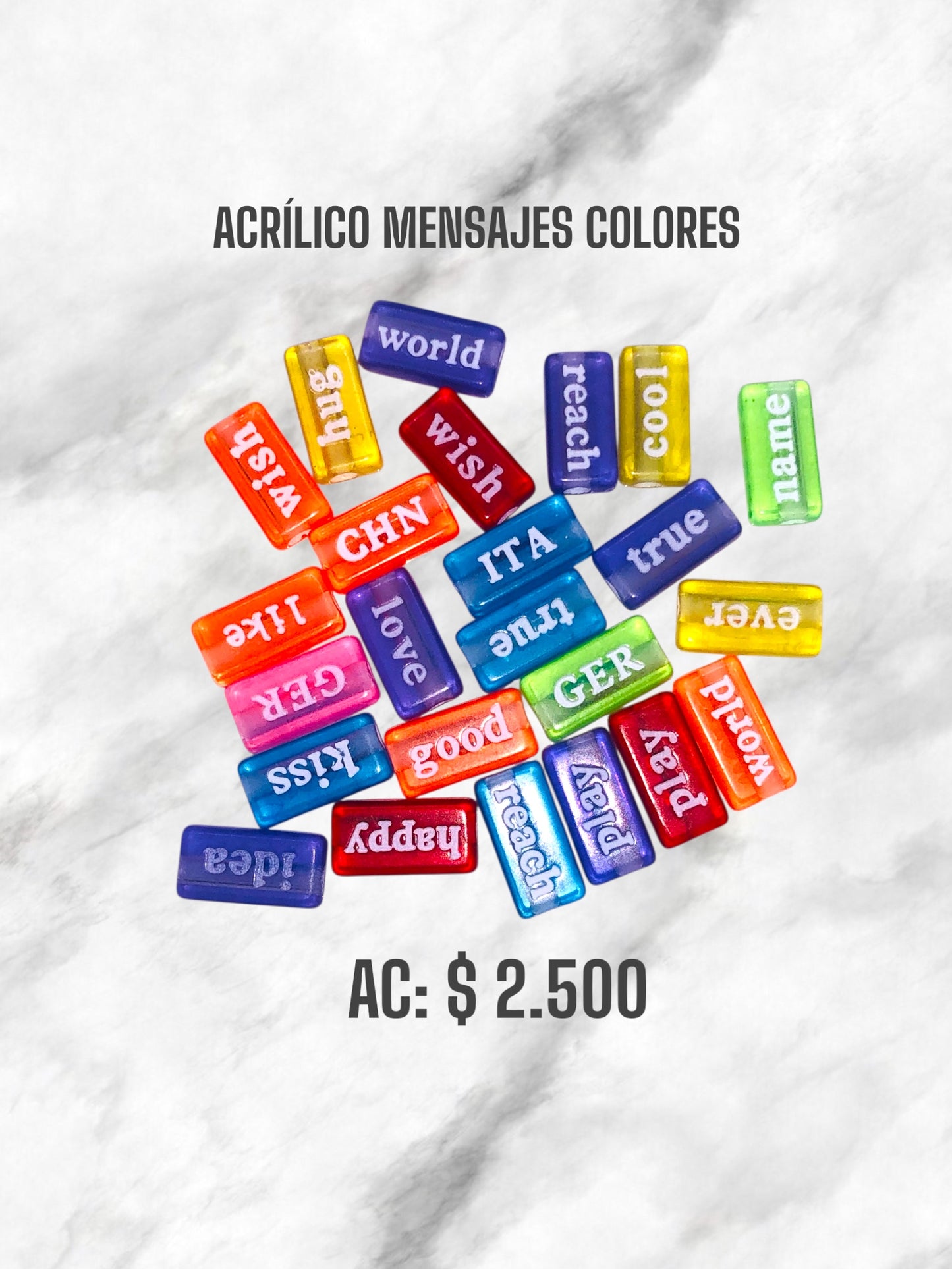 ACRÍLICO MENSAJES COLORES