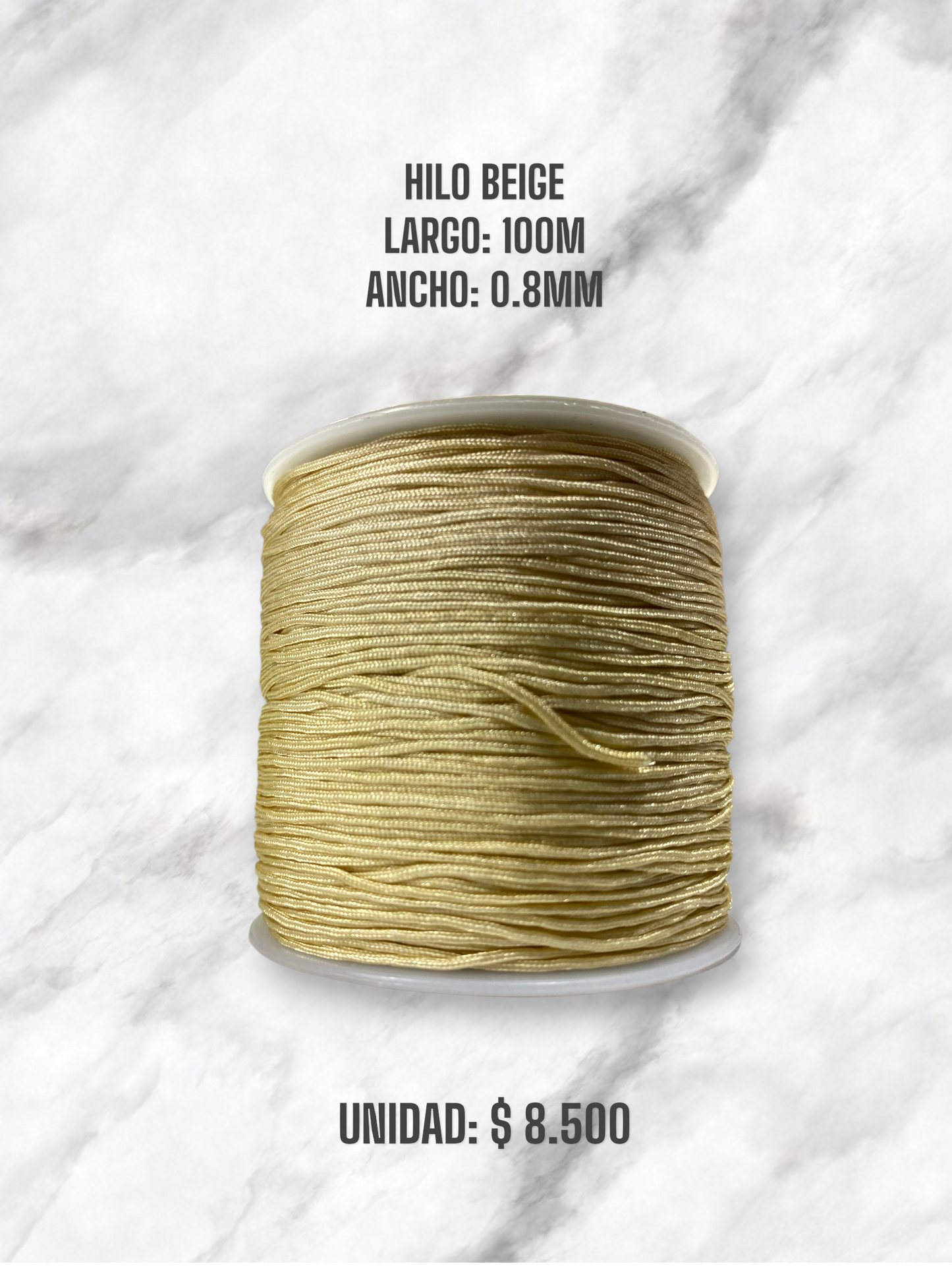 HILO BEIGE 0.8MM 100M