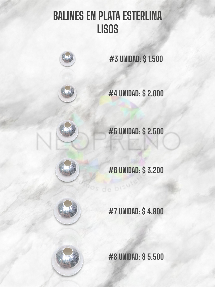BALIN PLATA LISO