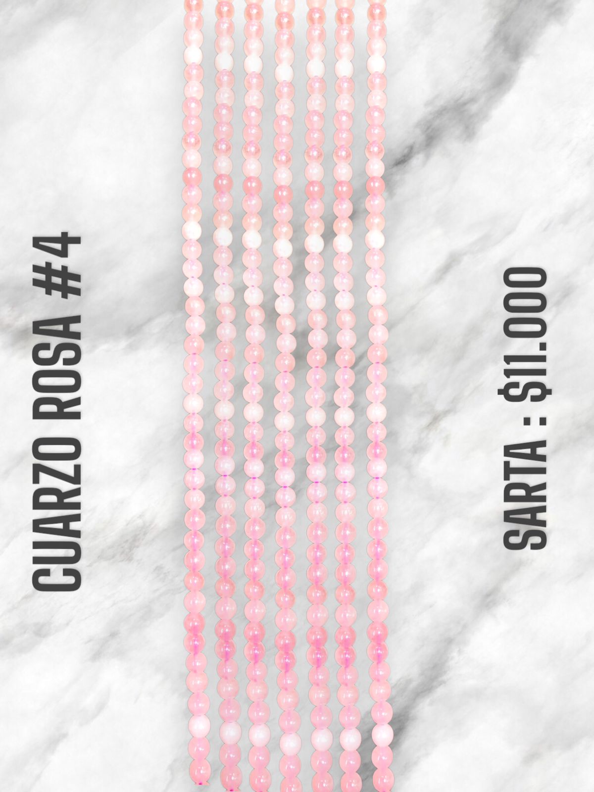 SARTA PIEDRA CUARZO ROSA #4