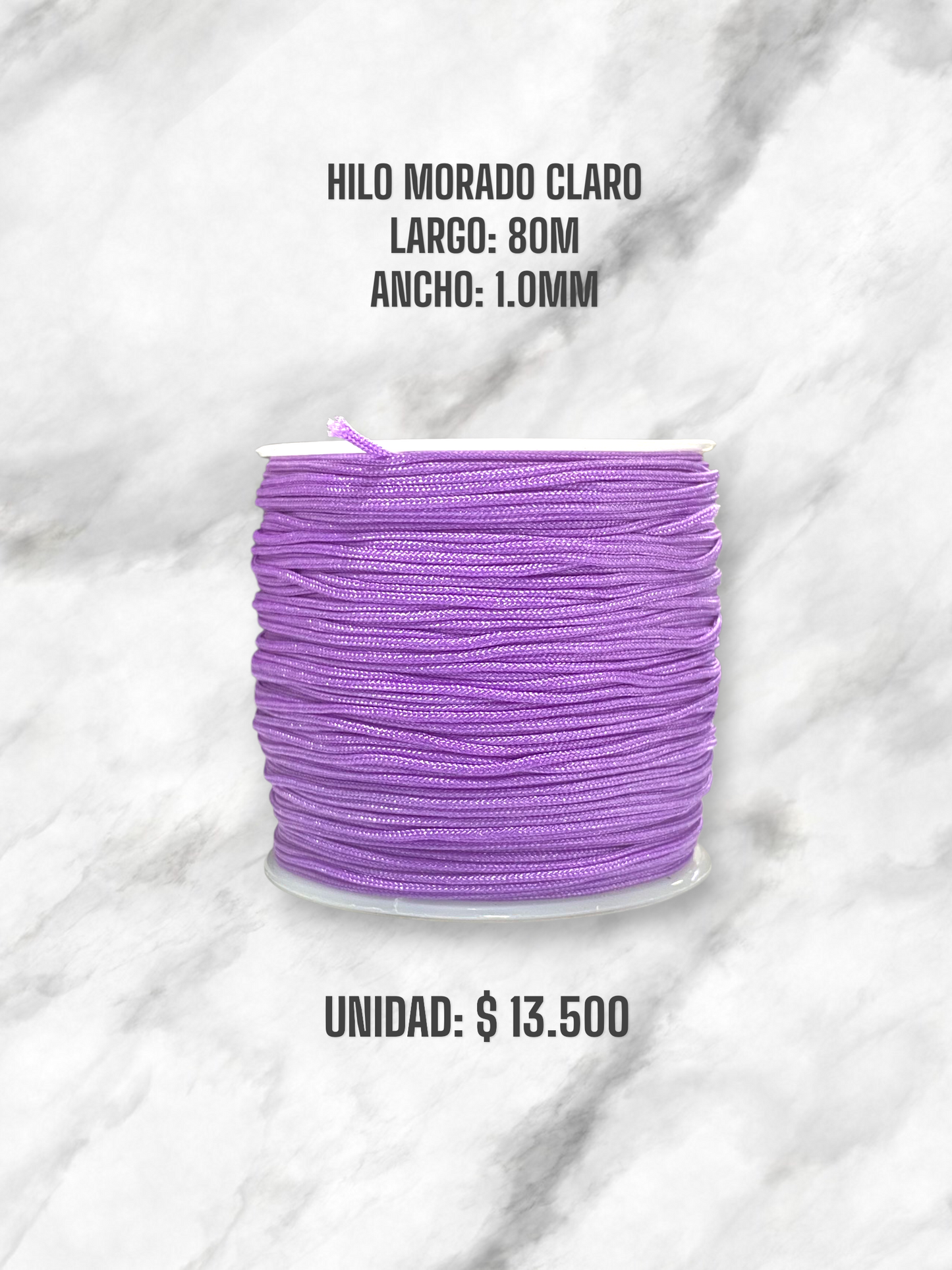 HILO MORADO CLARO 1.0MM 80M