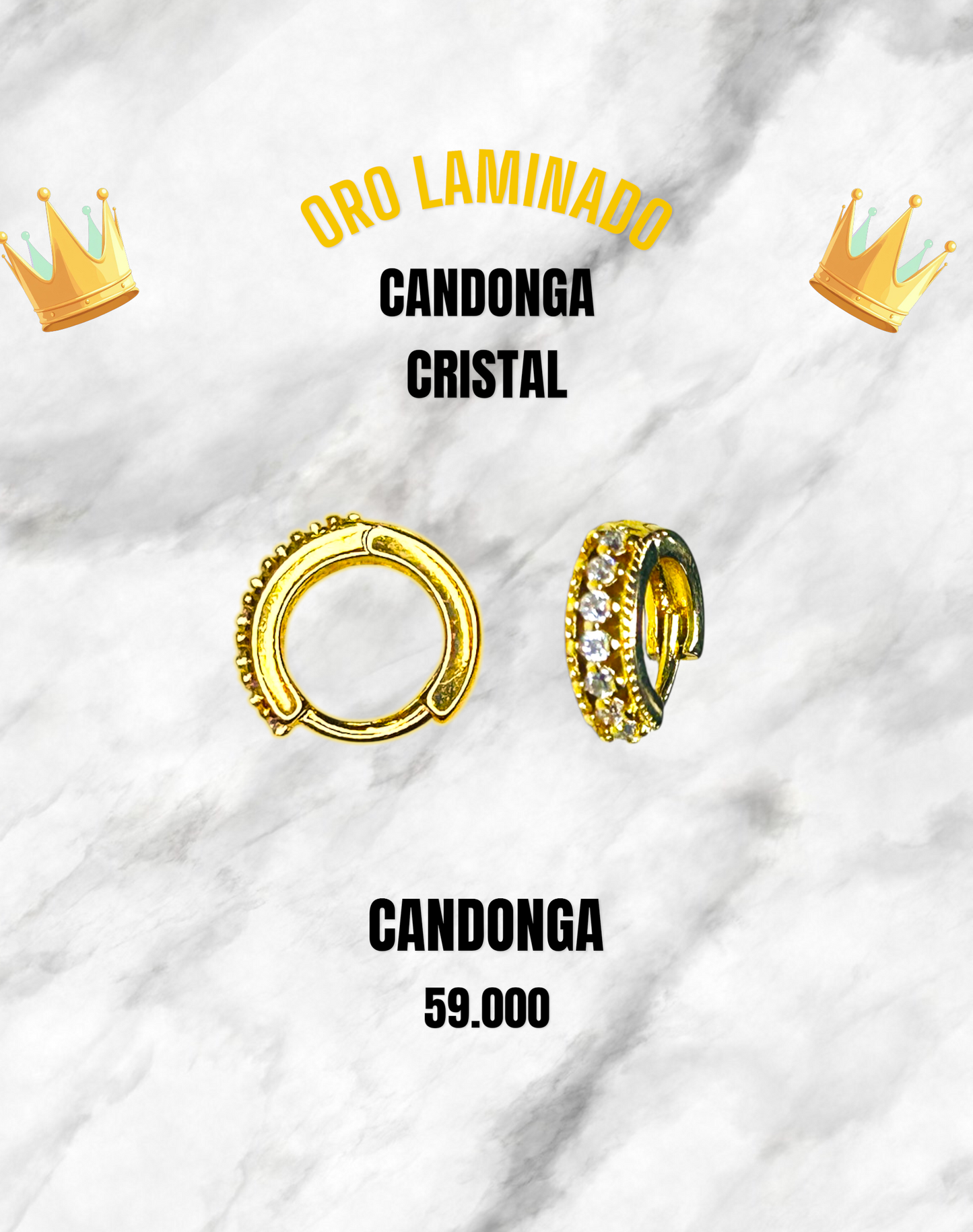 CANDONGA CRISTAL ORO LAMINADO