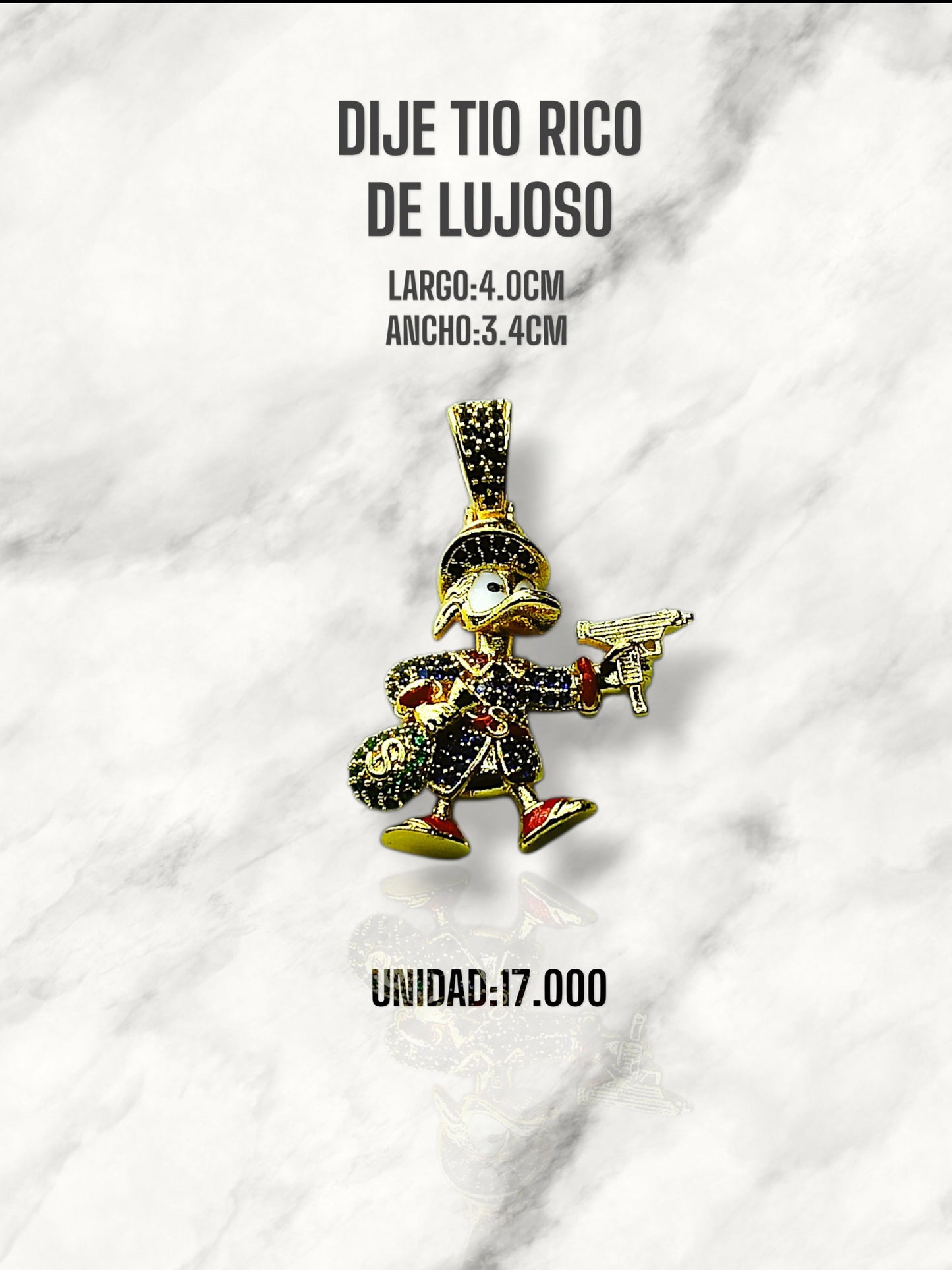 DIJE TIO RICO DE LUJOSO