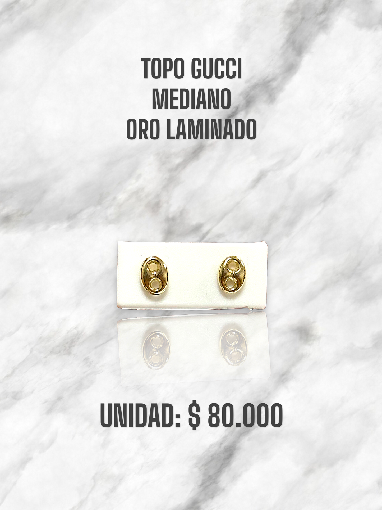 TOPO GUCCI MEDIANO ROSCA S. ORO LAMINADO
