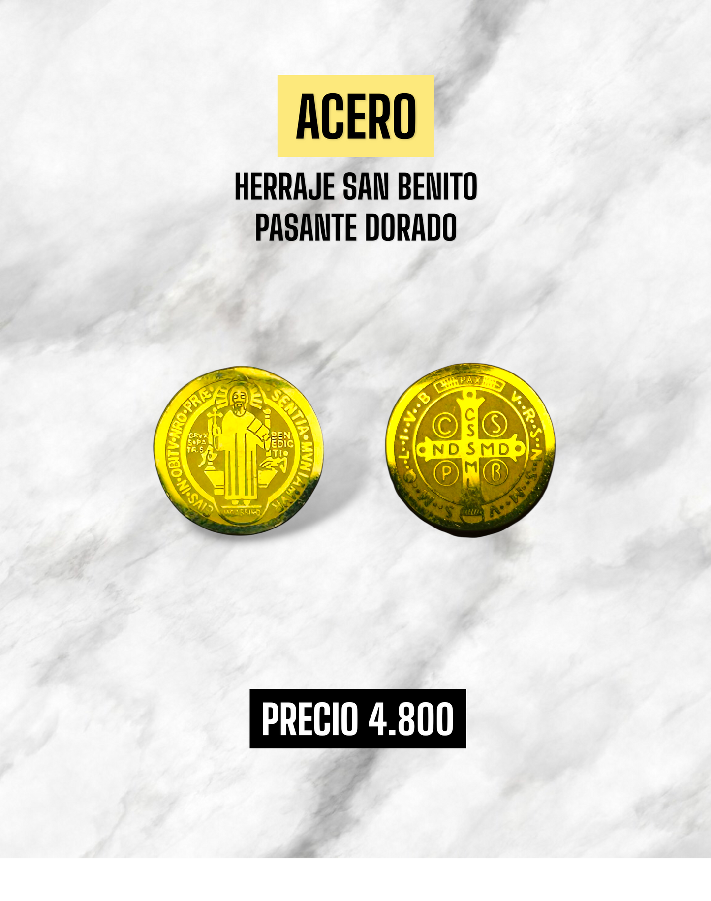 HERRAJE SAN BENITO GRANDE PASANTE ACERO