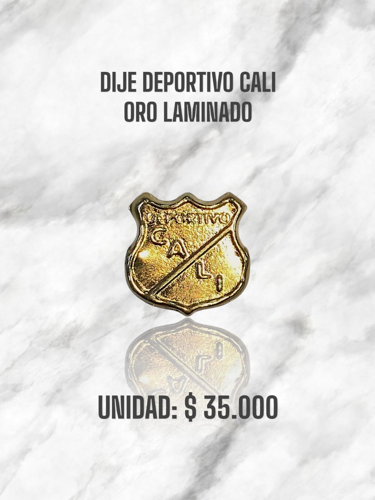 DIJE DEPORTIVO CALI ORO LAMINADO