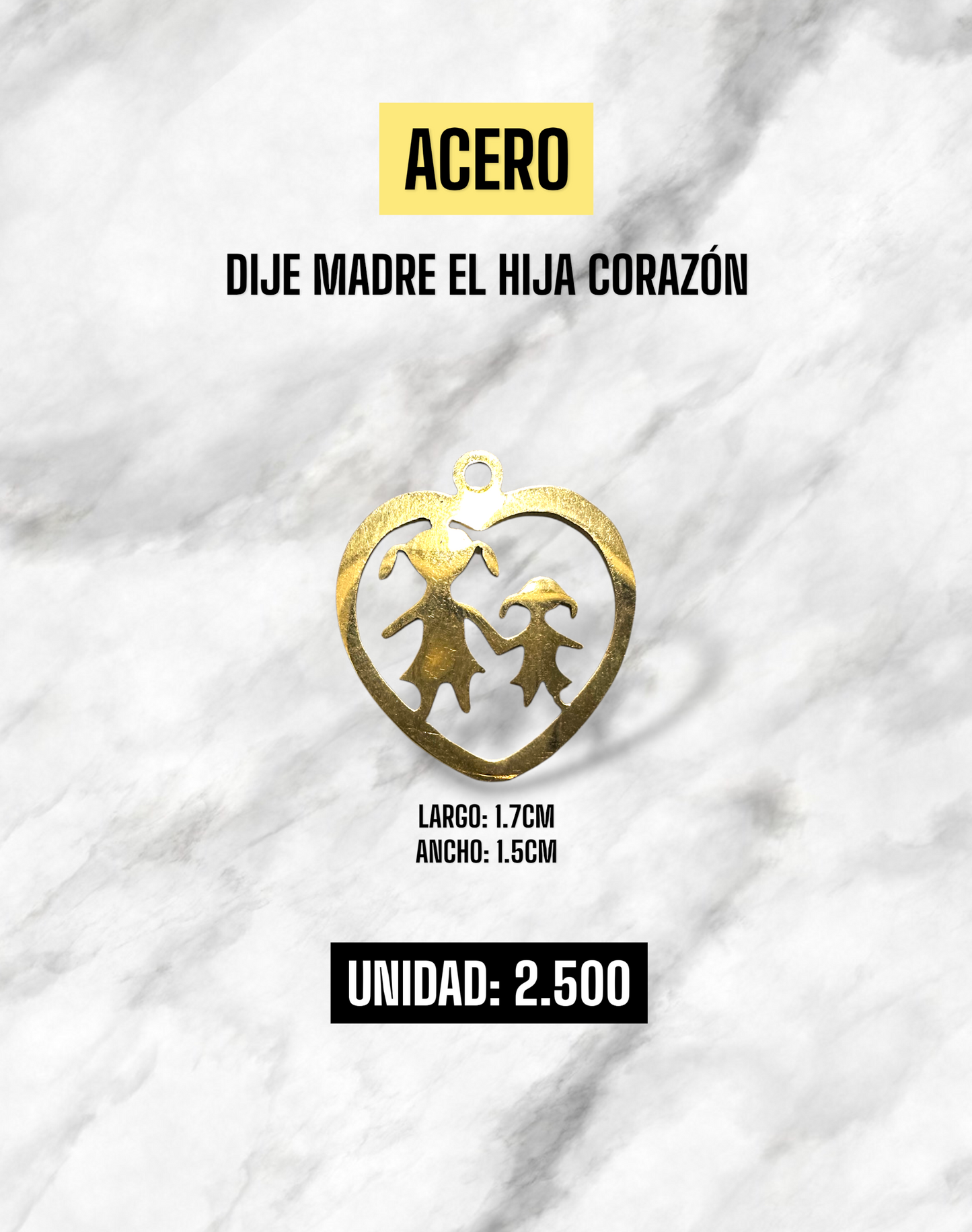 DIJE MADRE E HIJA ACERO
