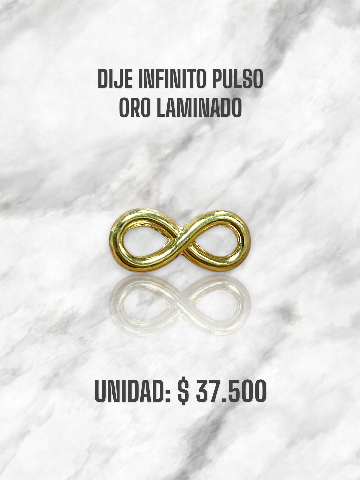 DIJE INFINITO PULSO ORO LAMINADO