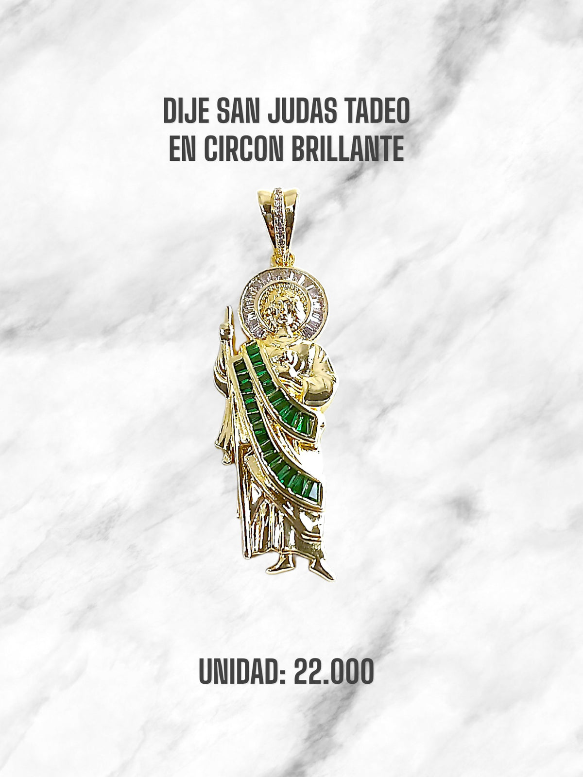 SAN JUDAS TEDEO EN CIRCON BRILLANTE