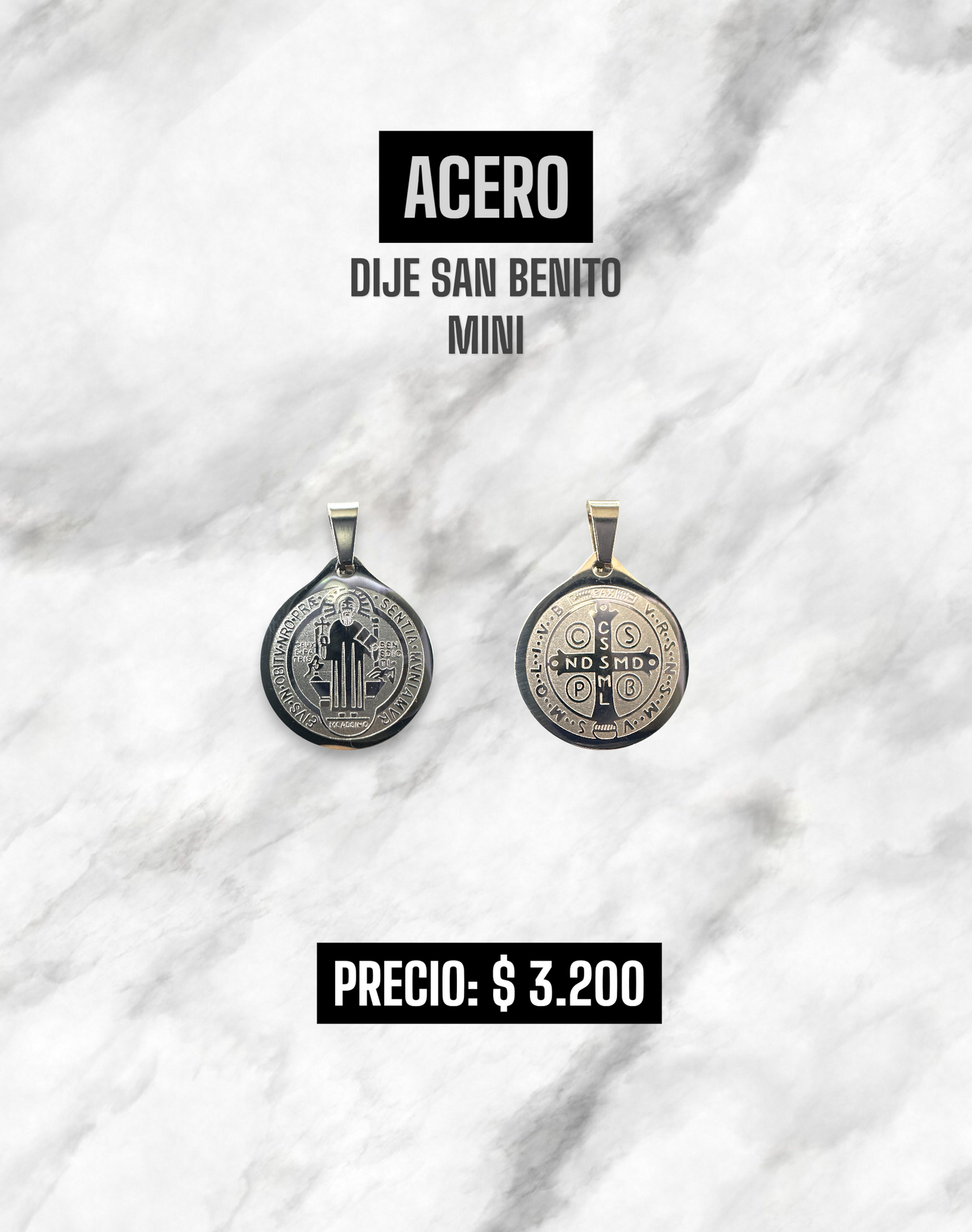 DIJE SAN BENITO ACERO