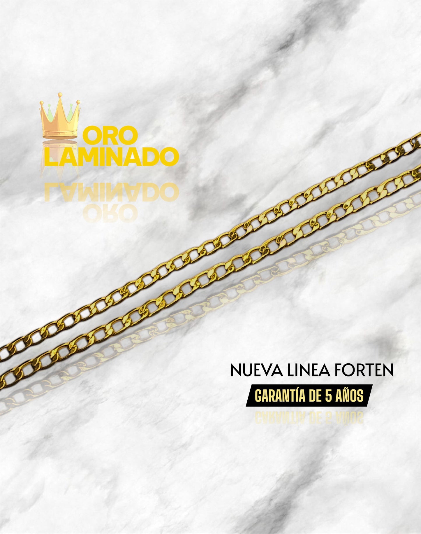 LINEA FORTEN CADENAS DE ORO LAMINADO