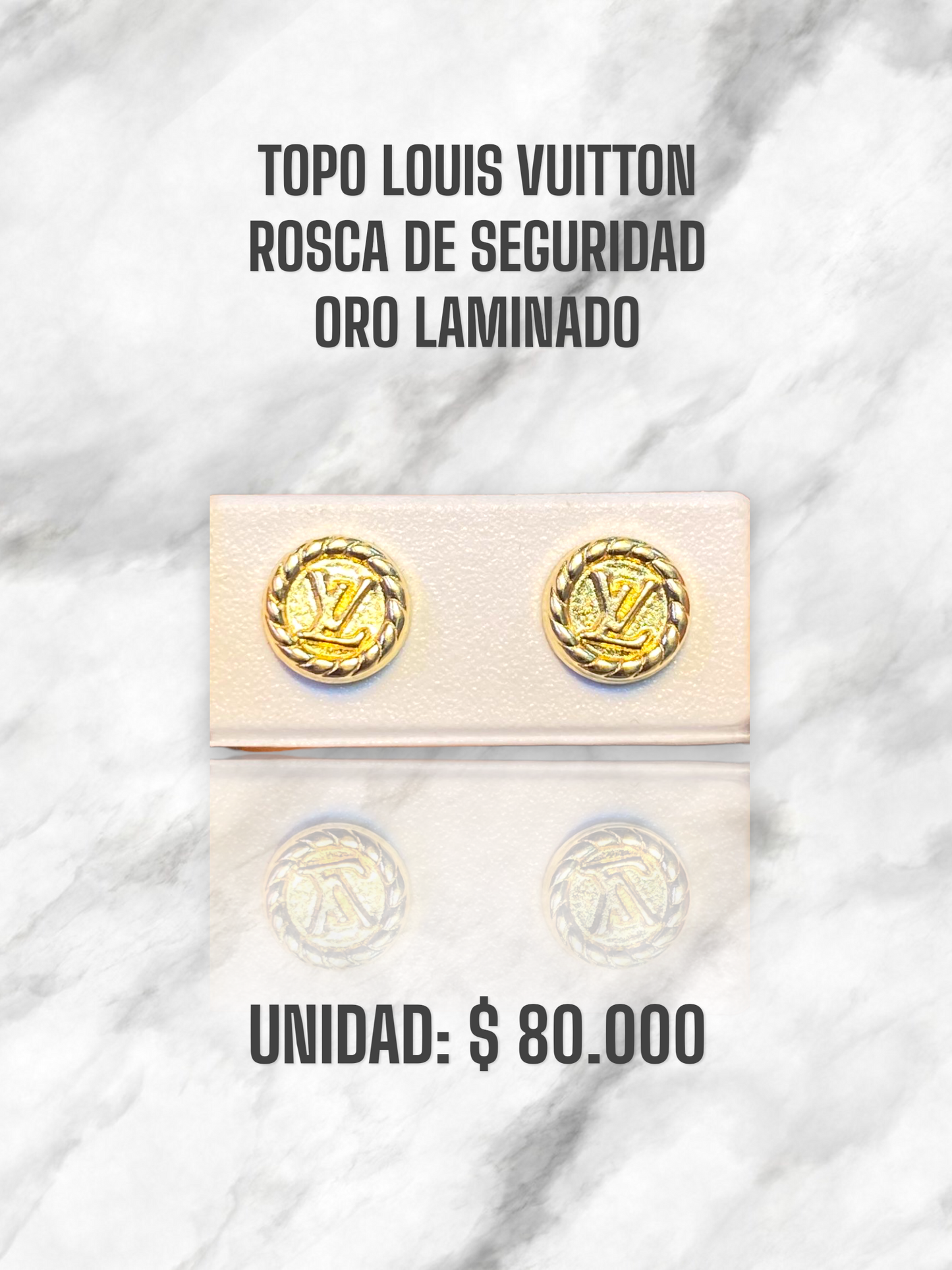 TOPO LOUIS VUITTON ROSCA S. ORO LAMINADO