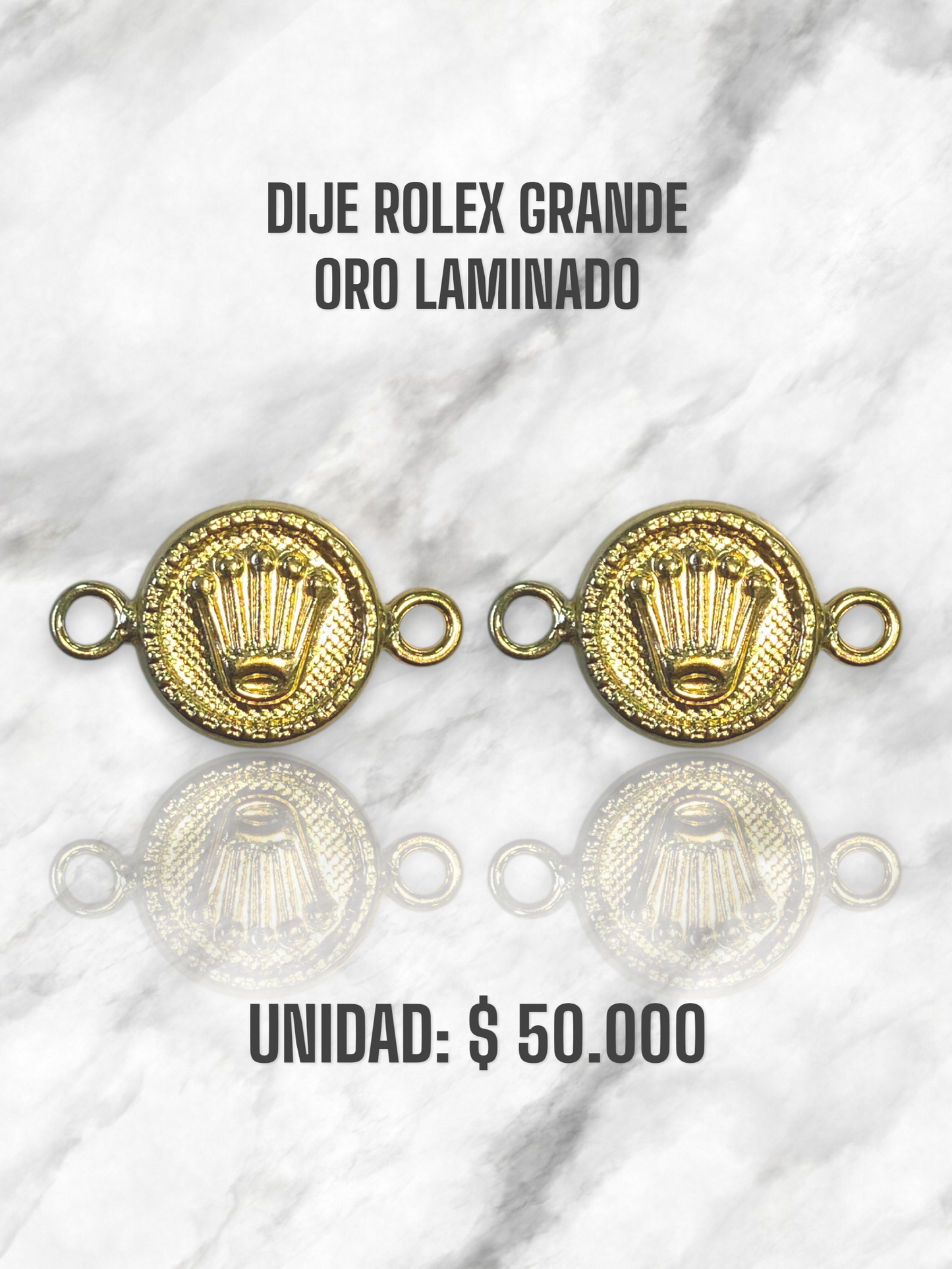 DIJE ROLEX GRANDE PULSO ORO LAMINADO